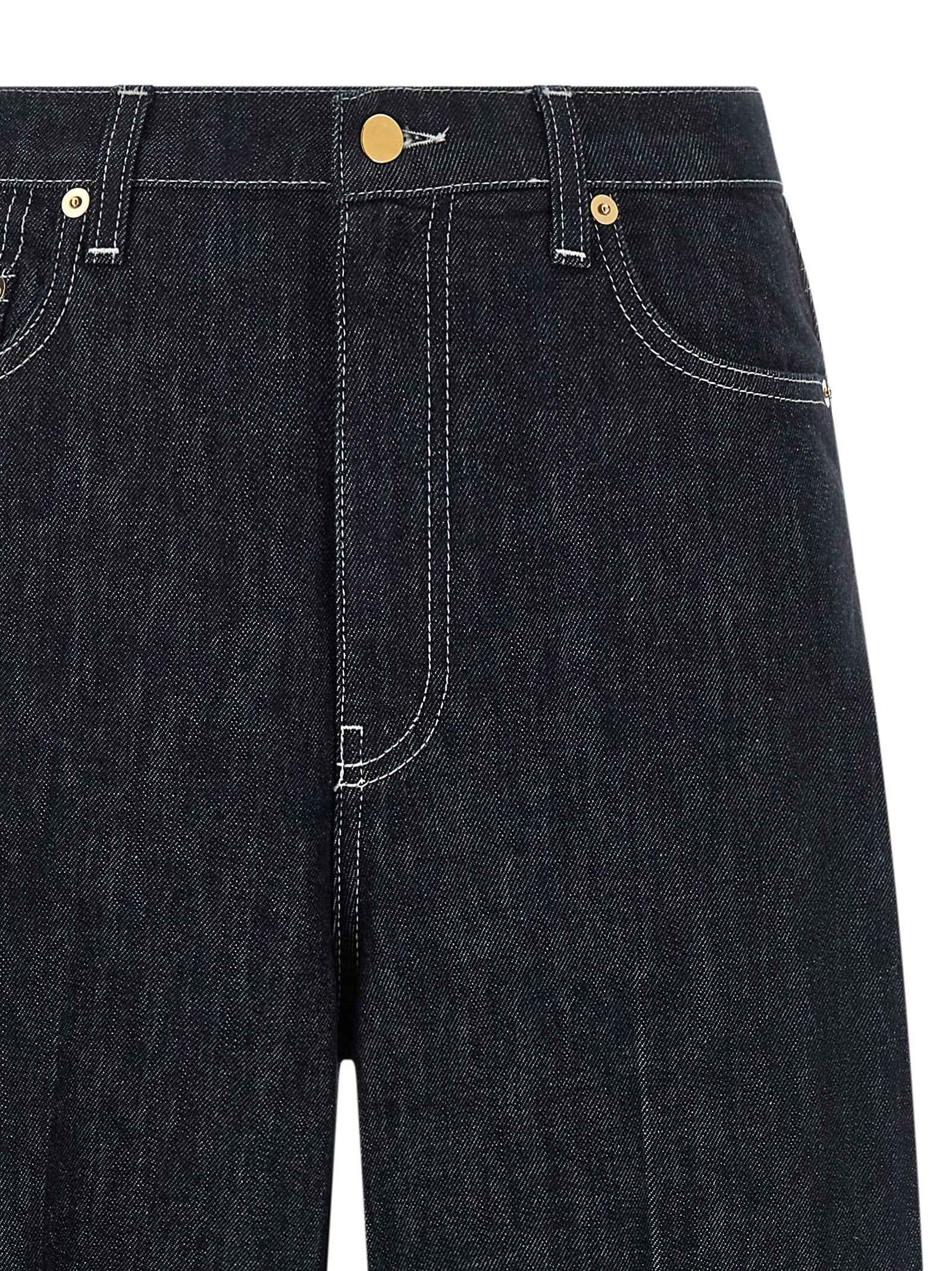 Fabiana Filippi Blue Cotton Jeans Denim