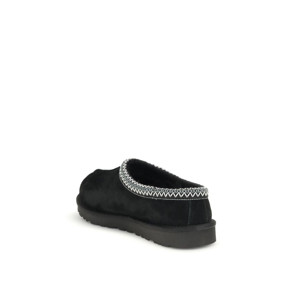 UGG Black Calf Leather Bos Taurus Mules