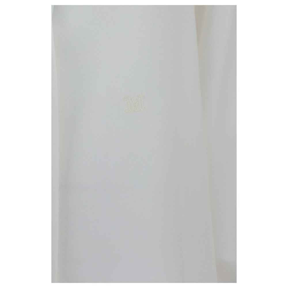 Max Mara White Silk Dress Shirt