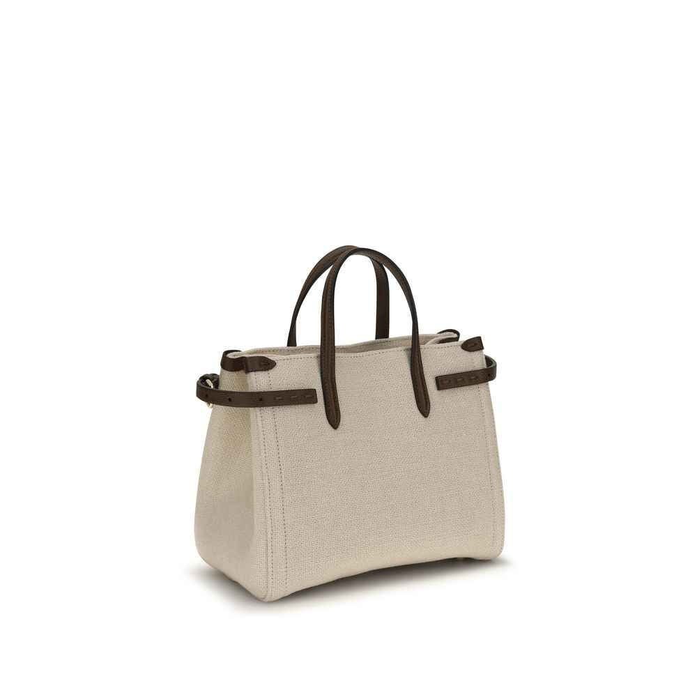 Valentino Garavani Beige Linen Handbag