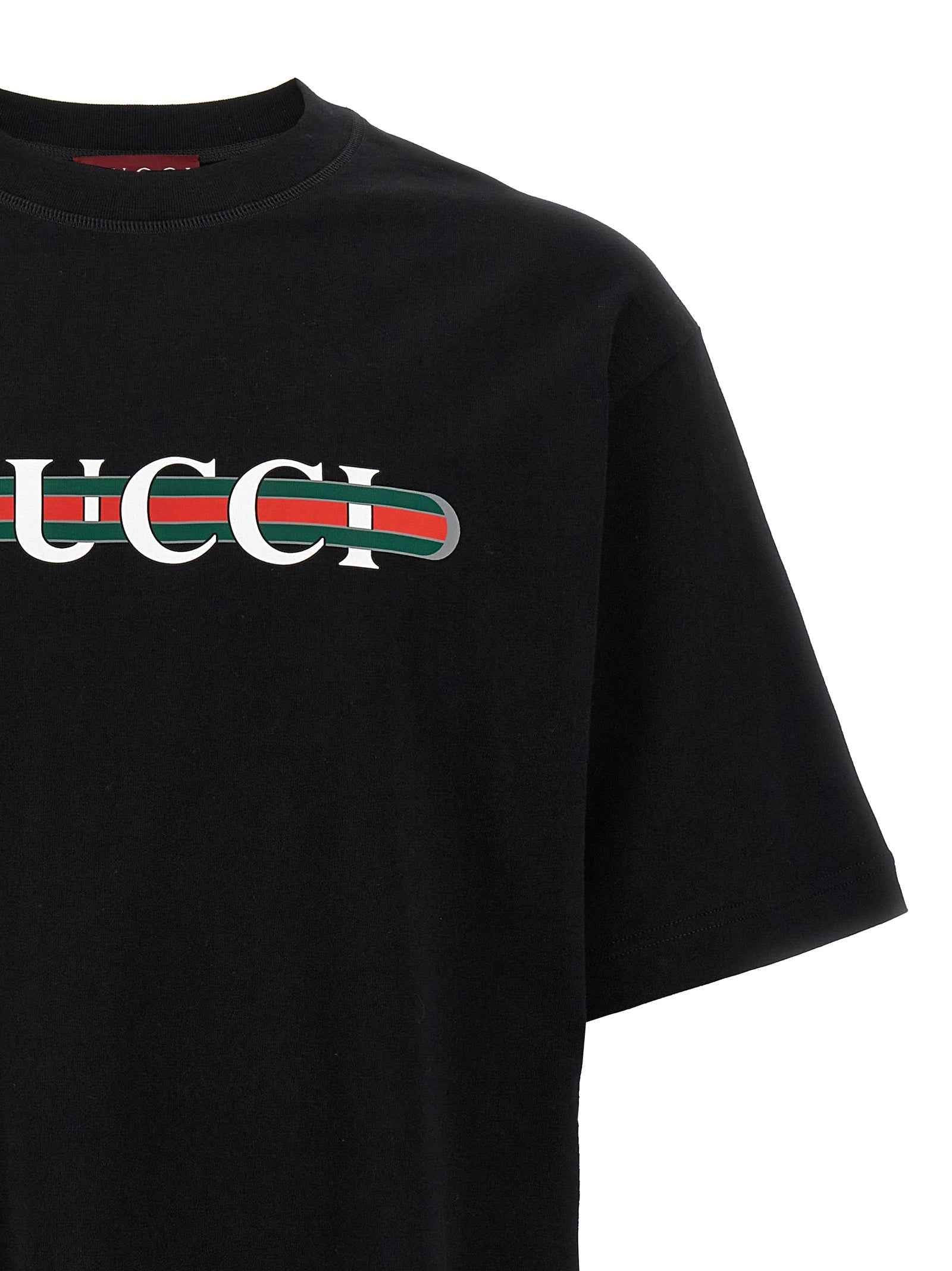 Gucci Black Cotton T-Shirt