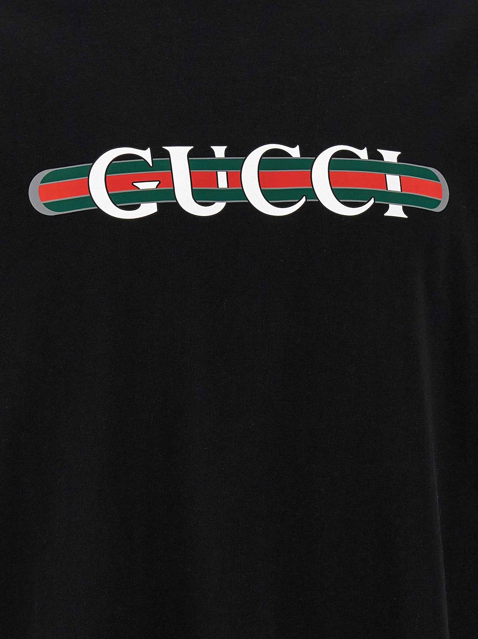 Gucci Black Cotton T-Shirt