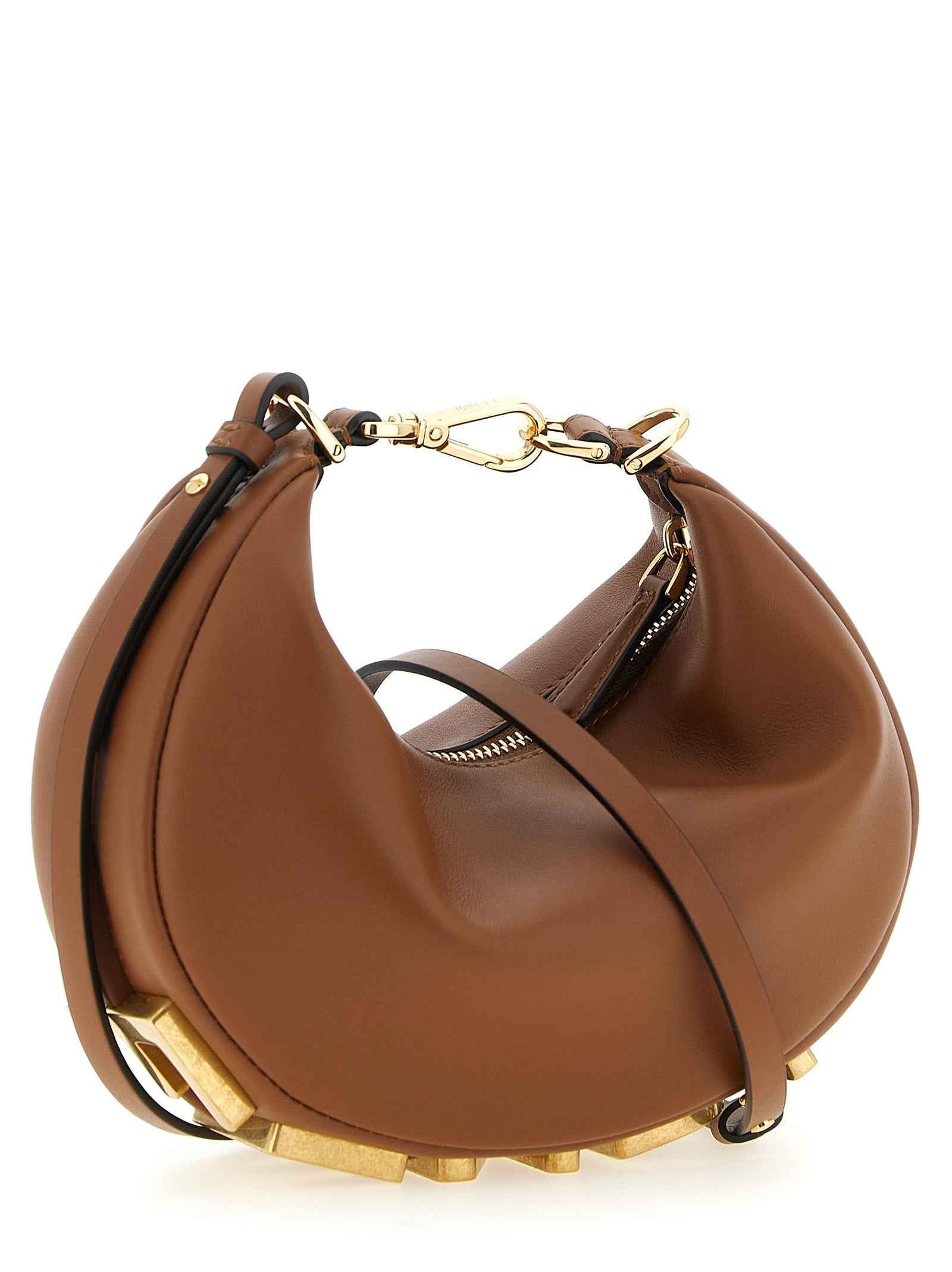 Fendi Brown Calfskin Handbag