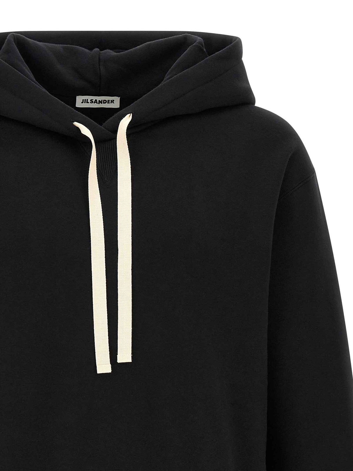 Jil Sander Black Cotton Sweatshirt