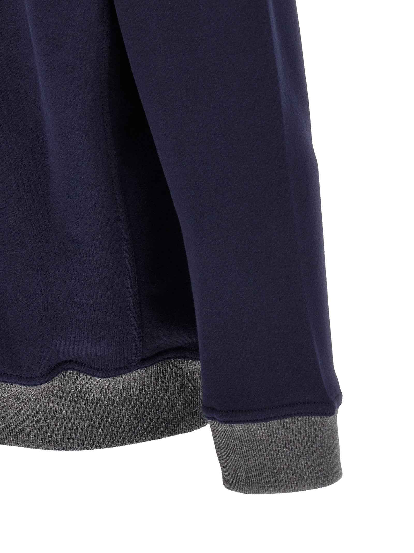 Brunello Cucinelli Blue Cotton Sweatshirt