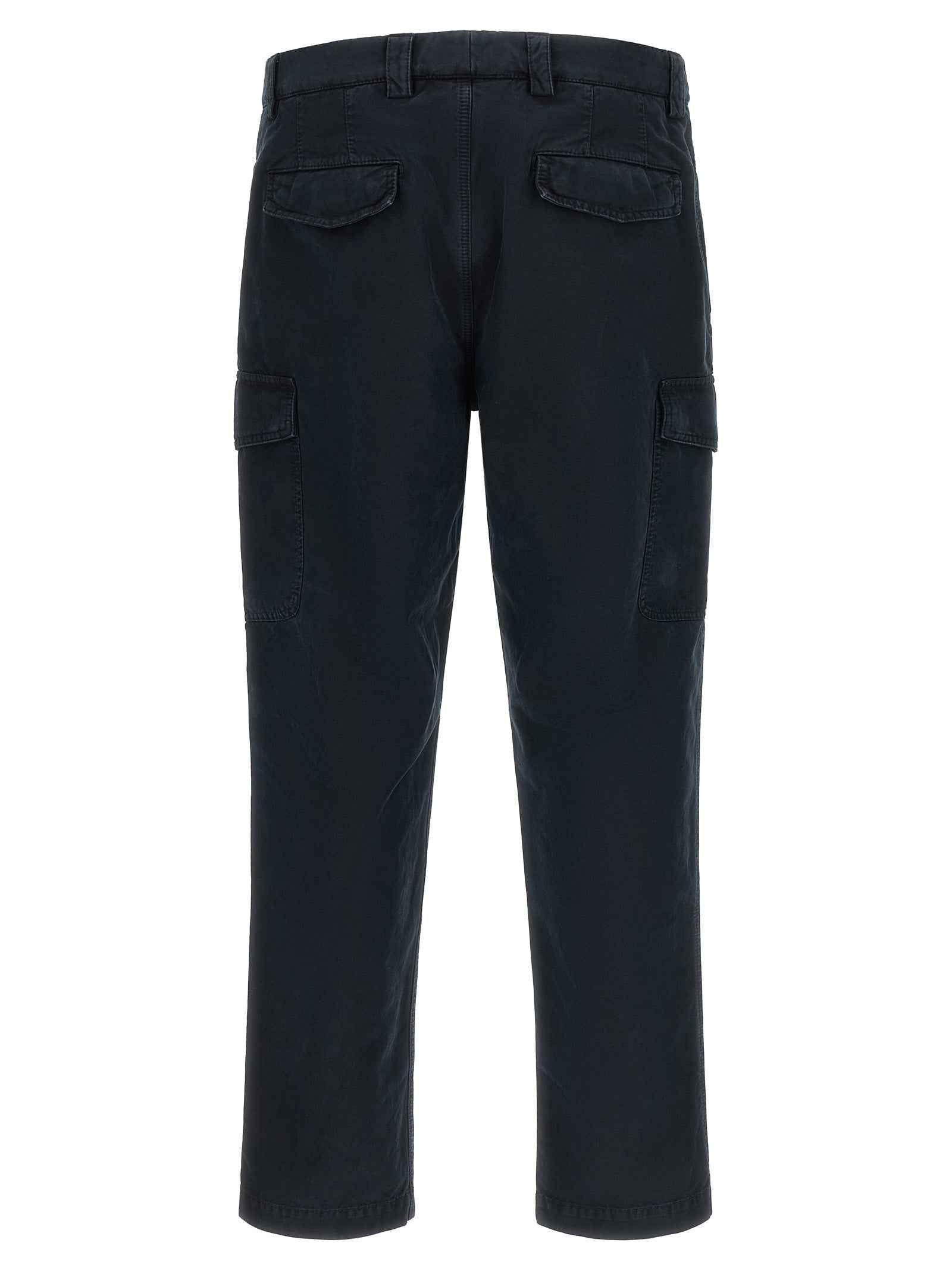 Brunello Cucinelli Blue Cotton Cargo Pants