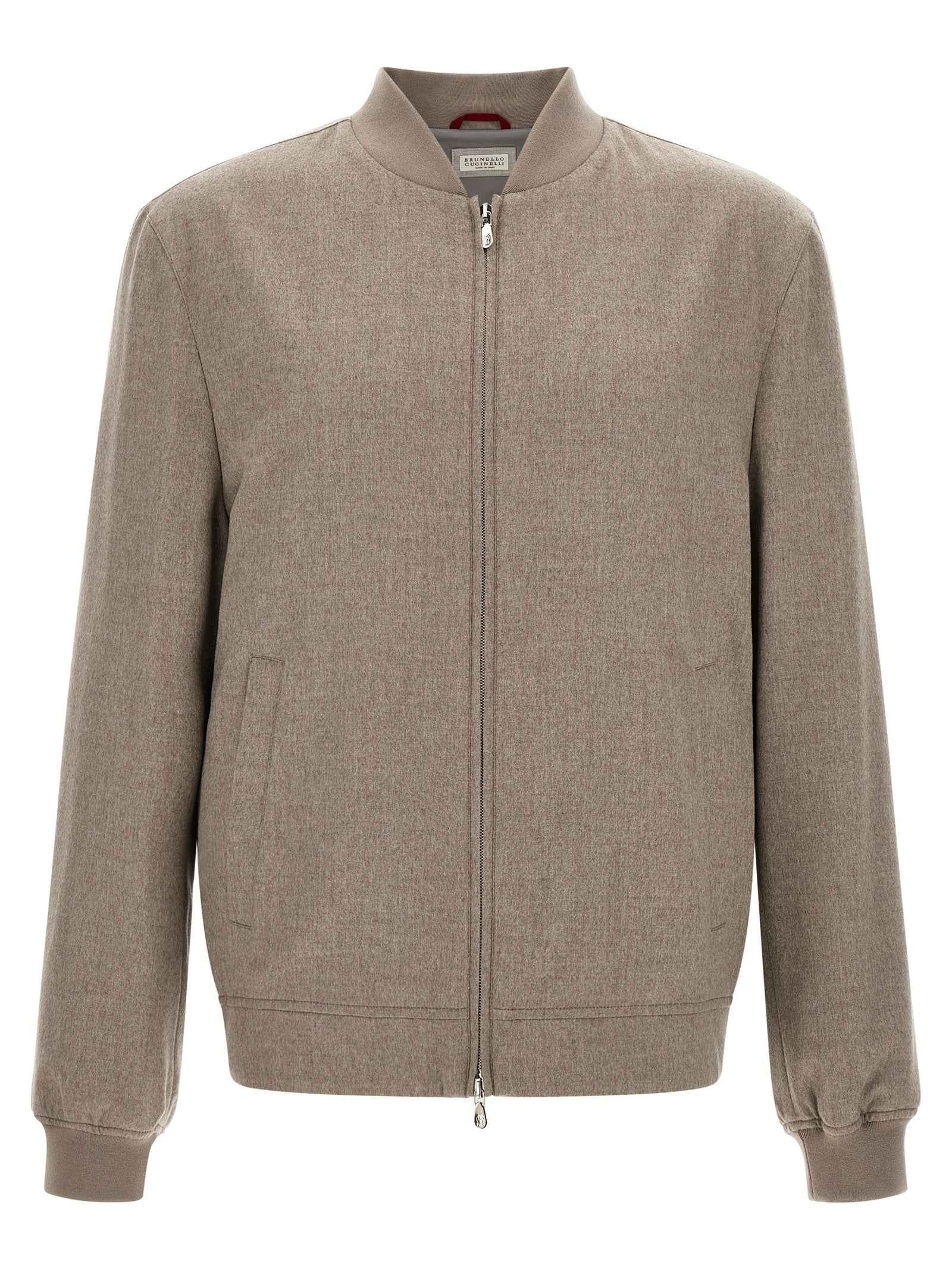 Brunello Cucinelli Gray Cashmere Bomber