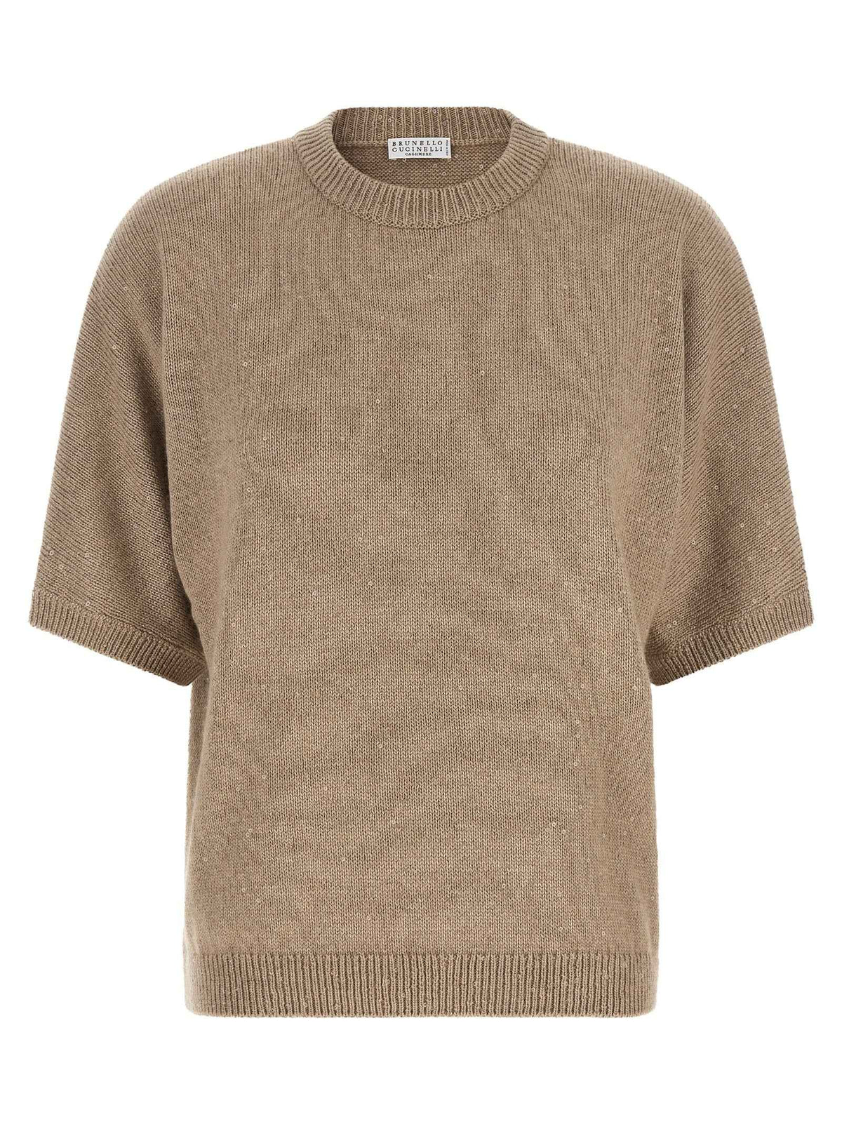 Brunello Cucinelli Beige Cashmere Cardigan