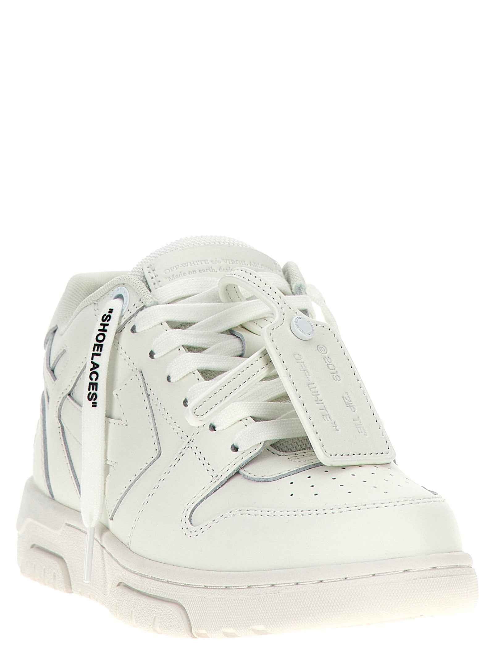 Off-White White Calfskin Low Top Sneakers