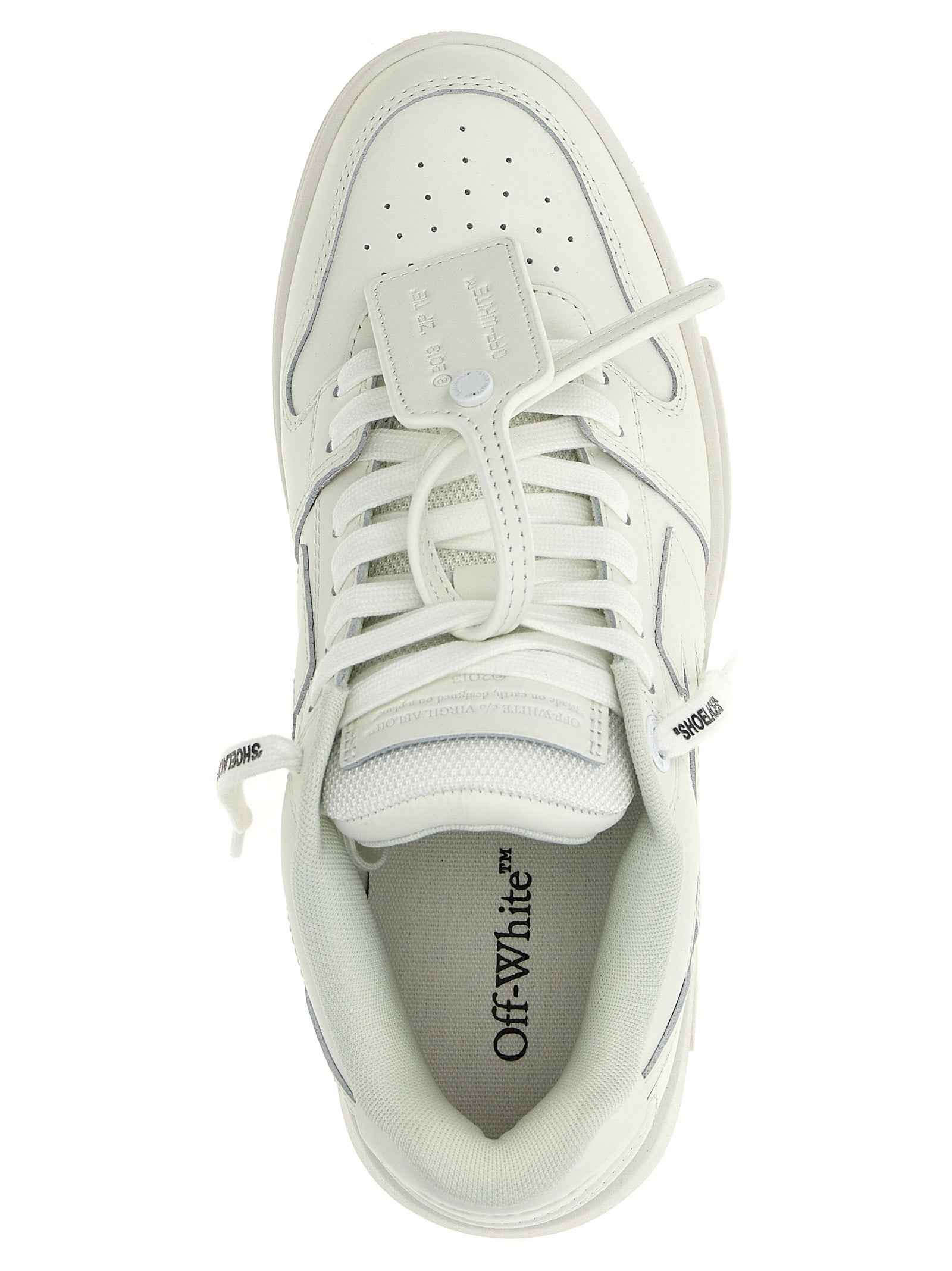 Off-White White Calfskin Low Top Sneakers