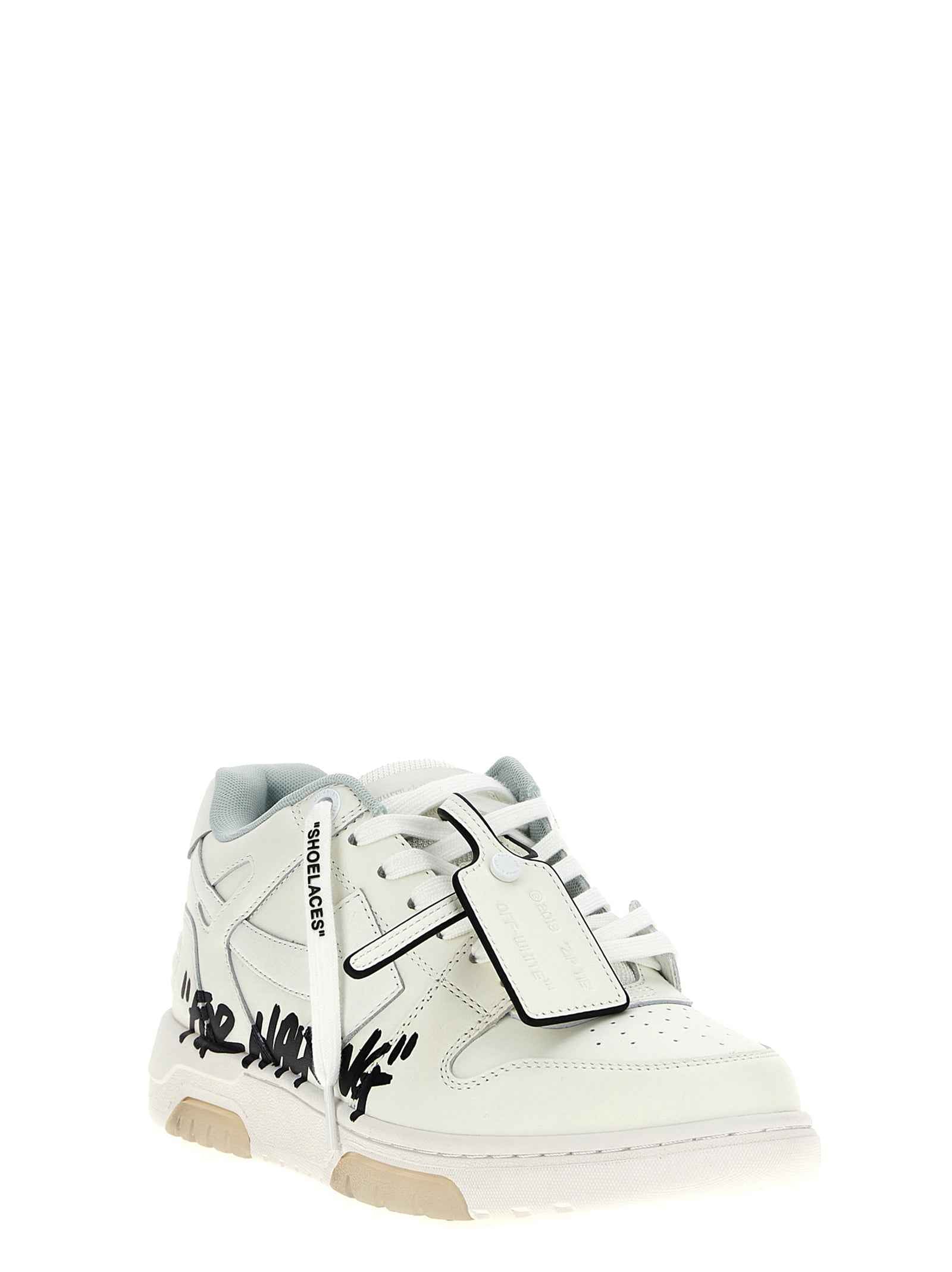 Off-White Bicolor Bovine Leather Sneakers