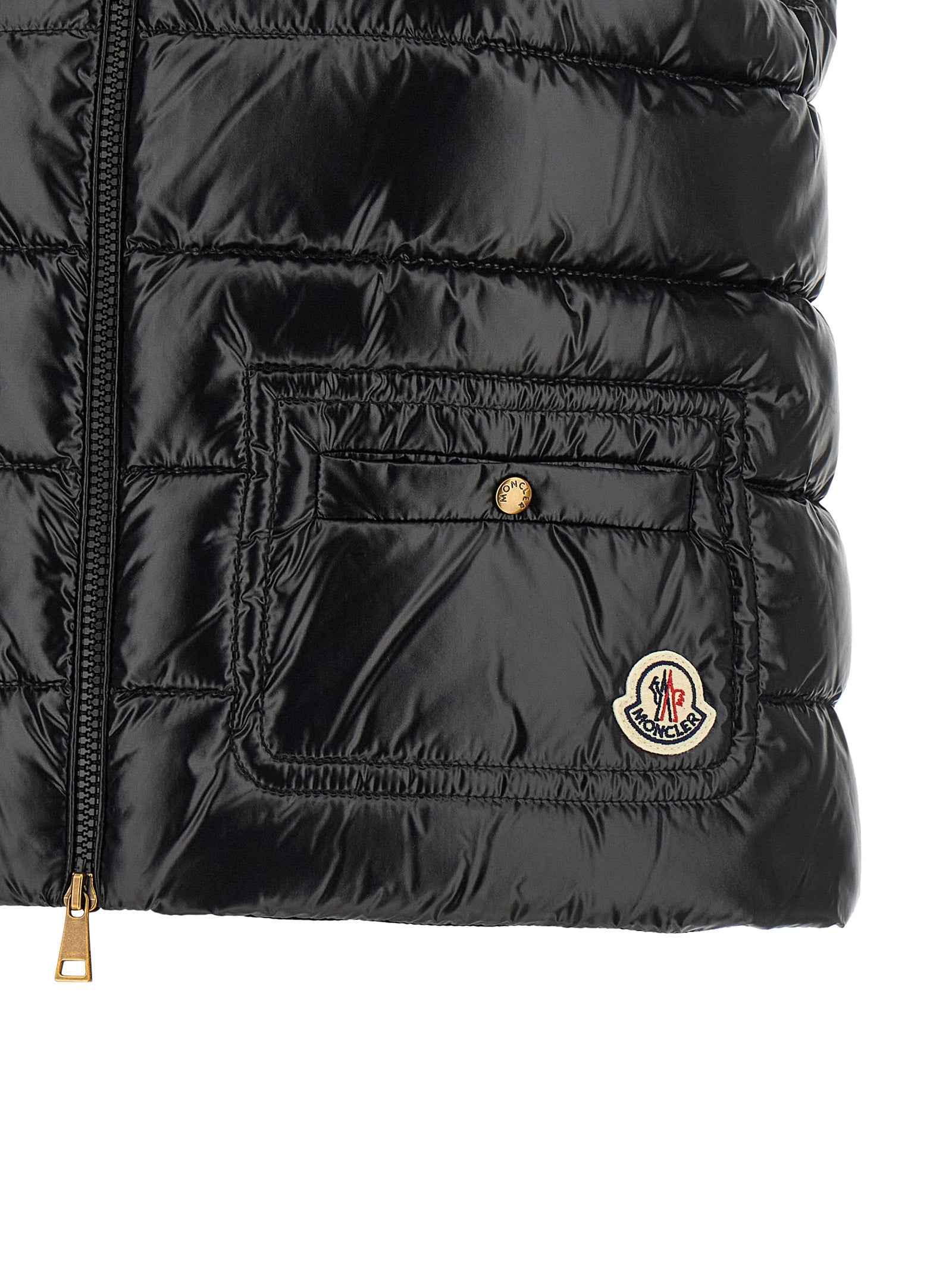 Moncler Black Polyamide Sleeveless Jacket