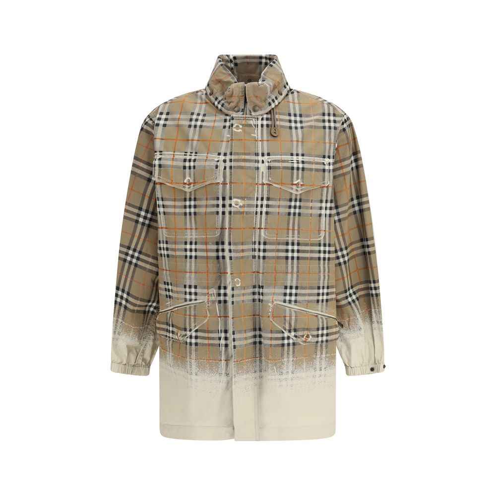 Burberry Beige Cotton Parka