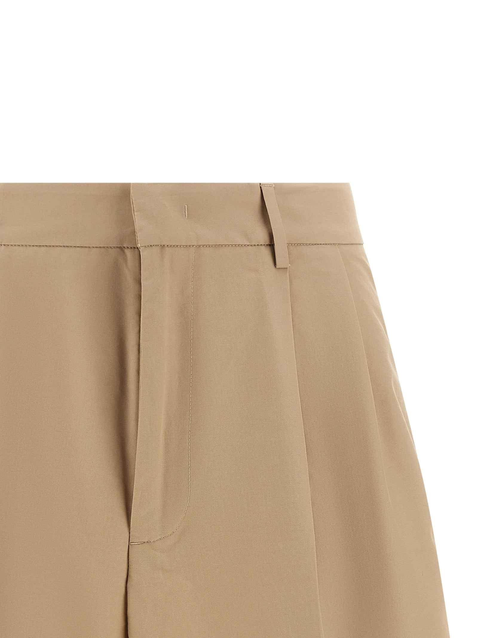 Fabiana Filippi Brown Cotton Bermuda Shorts