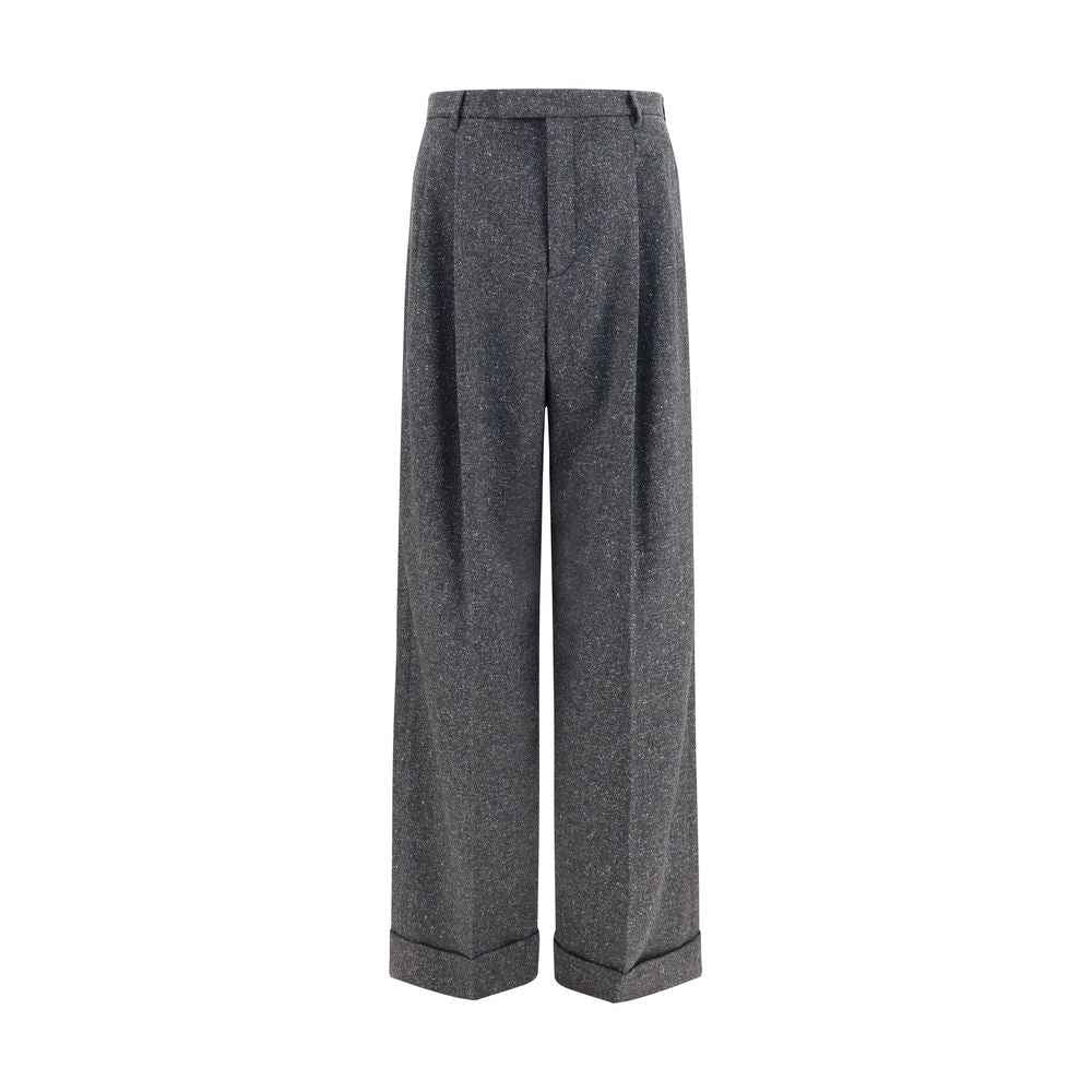 Valentino Garavani Gray Wool Oves Aries Pants