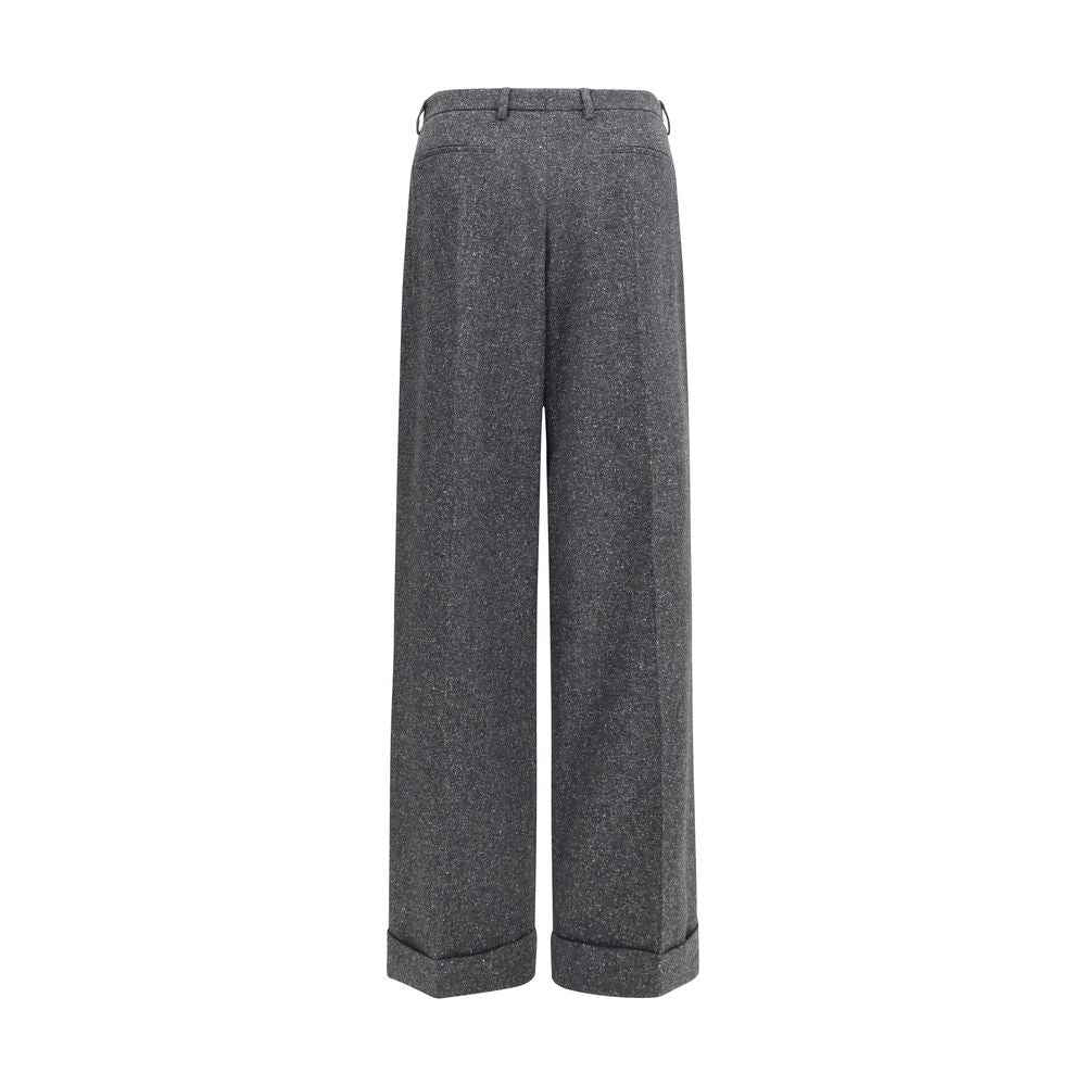 Valentino Garavani Gray Wool Oves Aries Pants