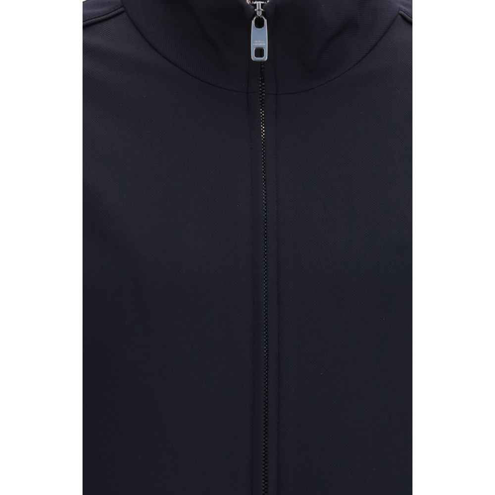 Dolce & Gabbana Blue Polyamide Full-Length Jacket