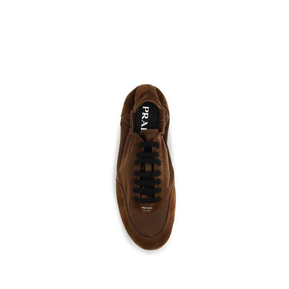 Prada Brown Rubber Athletic Sneakers