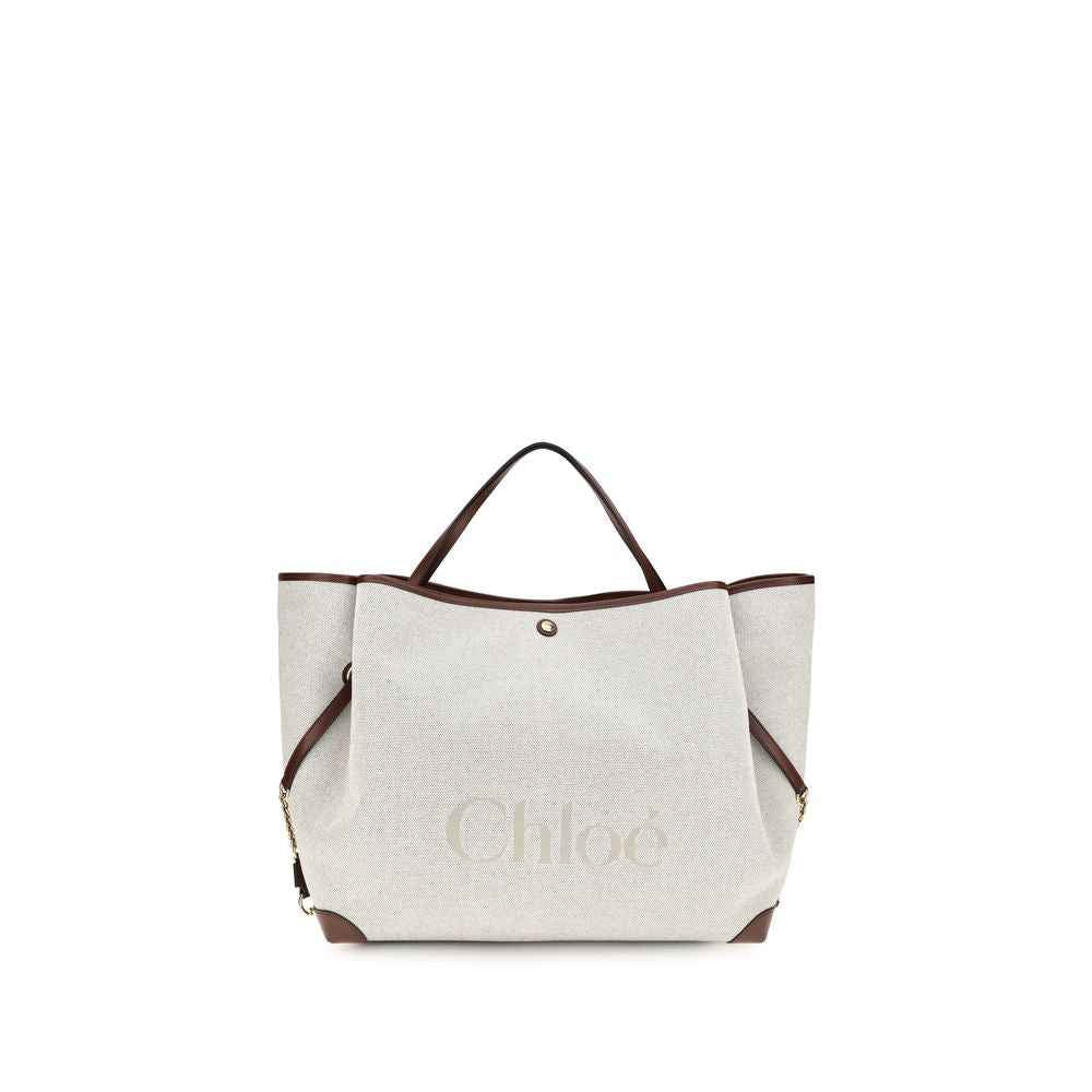 Chloé Beige Cotton Shoulder Bag