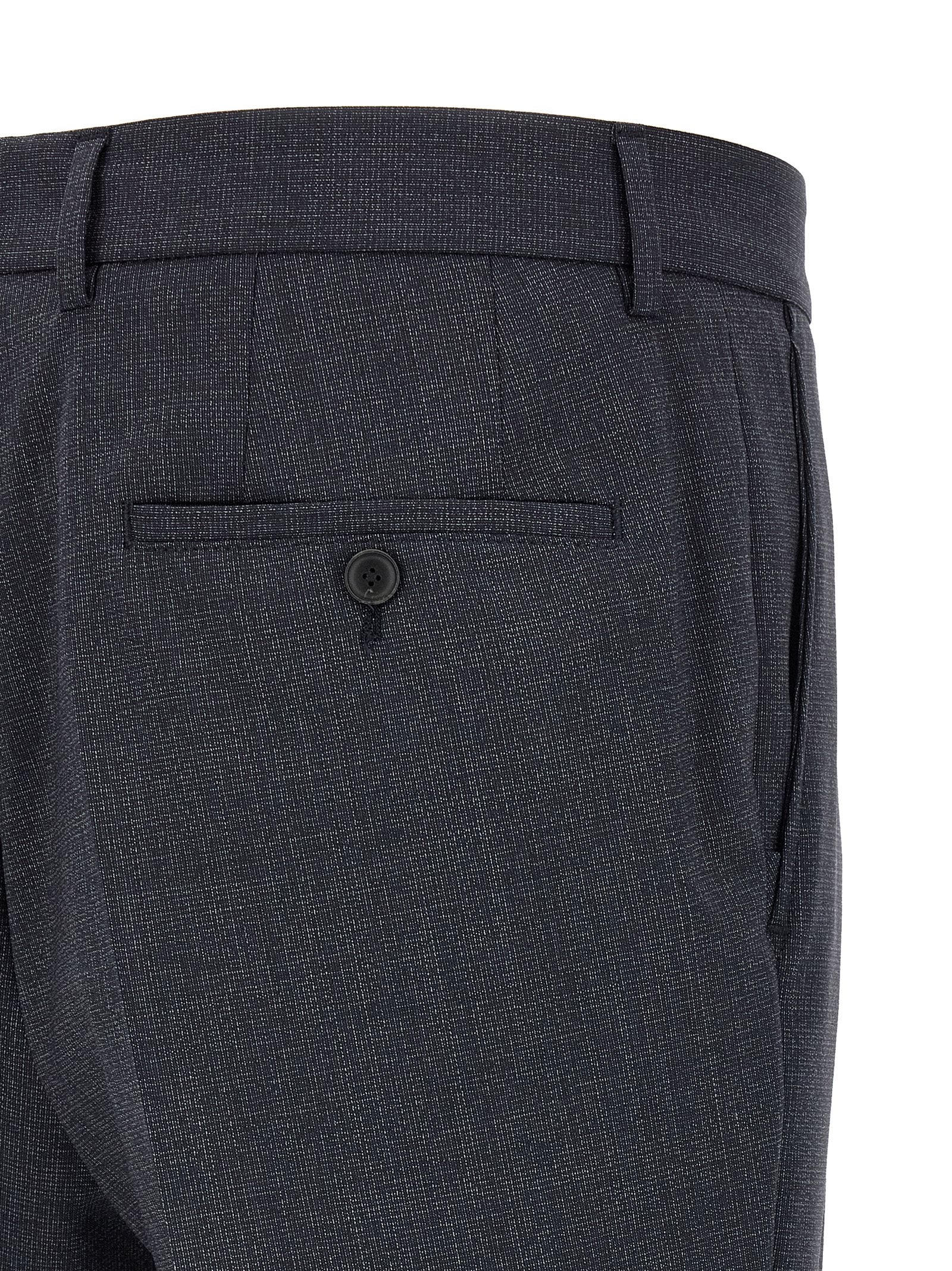 Hugo Boss Blue Polyester Two-Piece Suit