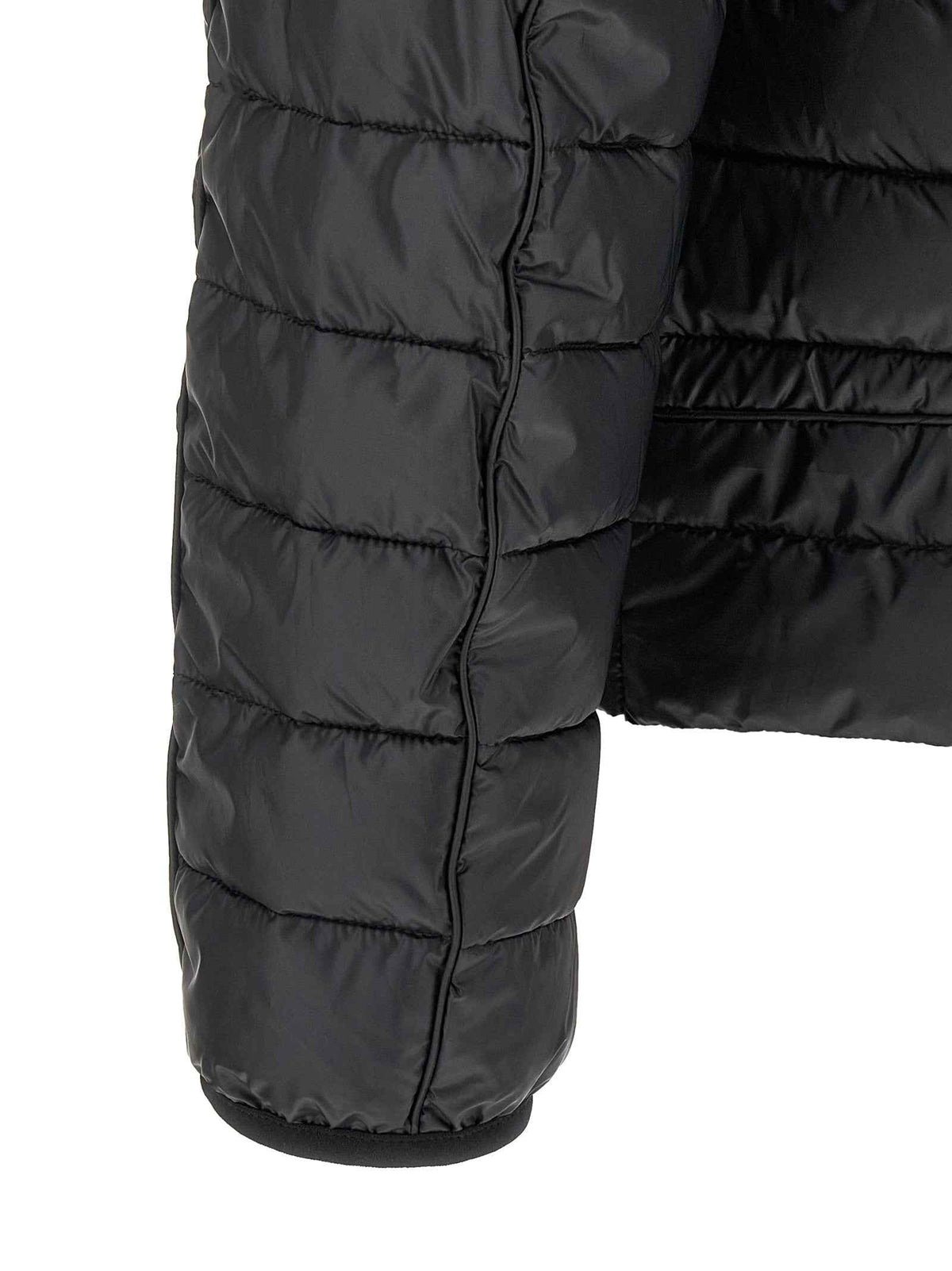 Diesel Black Polyester Full-Length Jacket