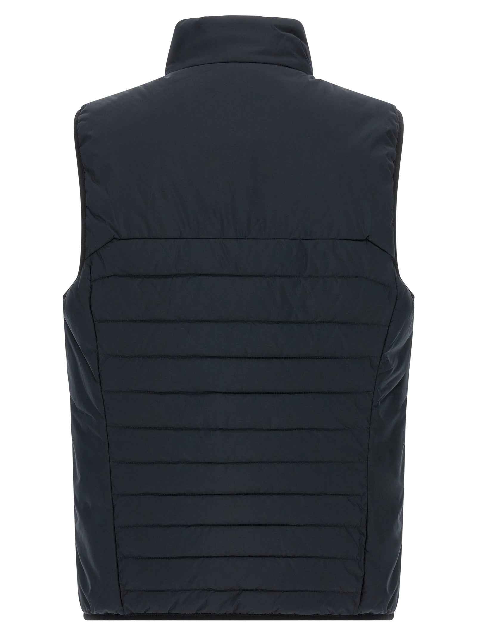 Hugo Boss Blue Polyester Sleeveless Jacket