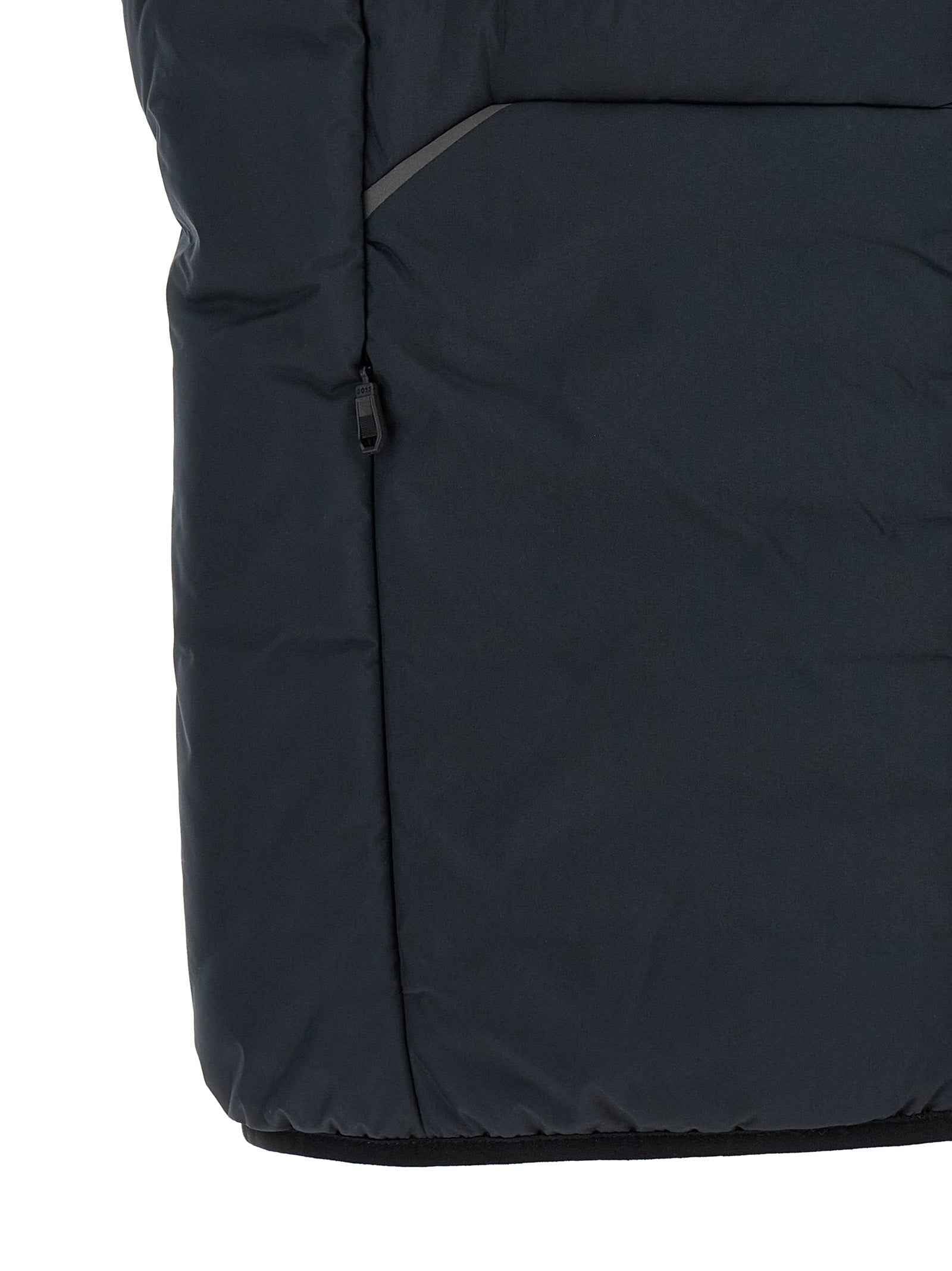 Hugo Boss Blue Polyester Sleeveless Jacket