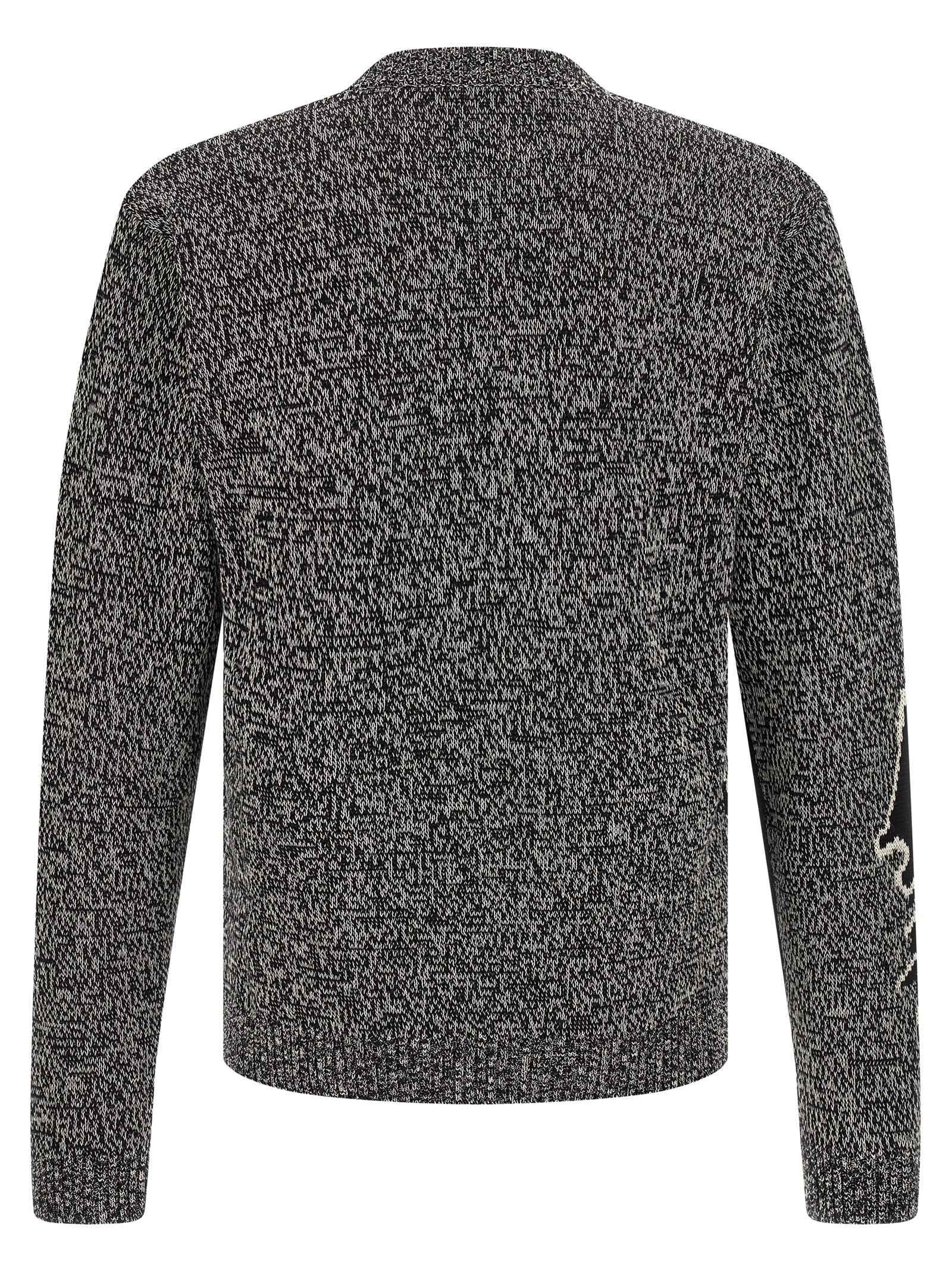 Valentino Garavani Bicolor Virgin Wool Cardigan