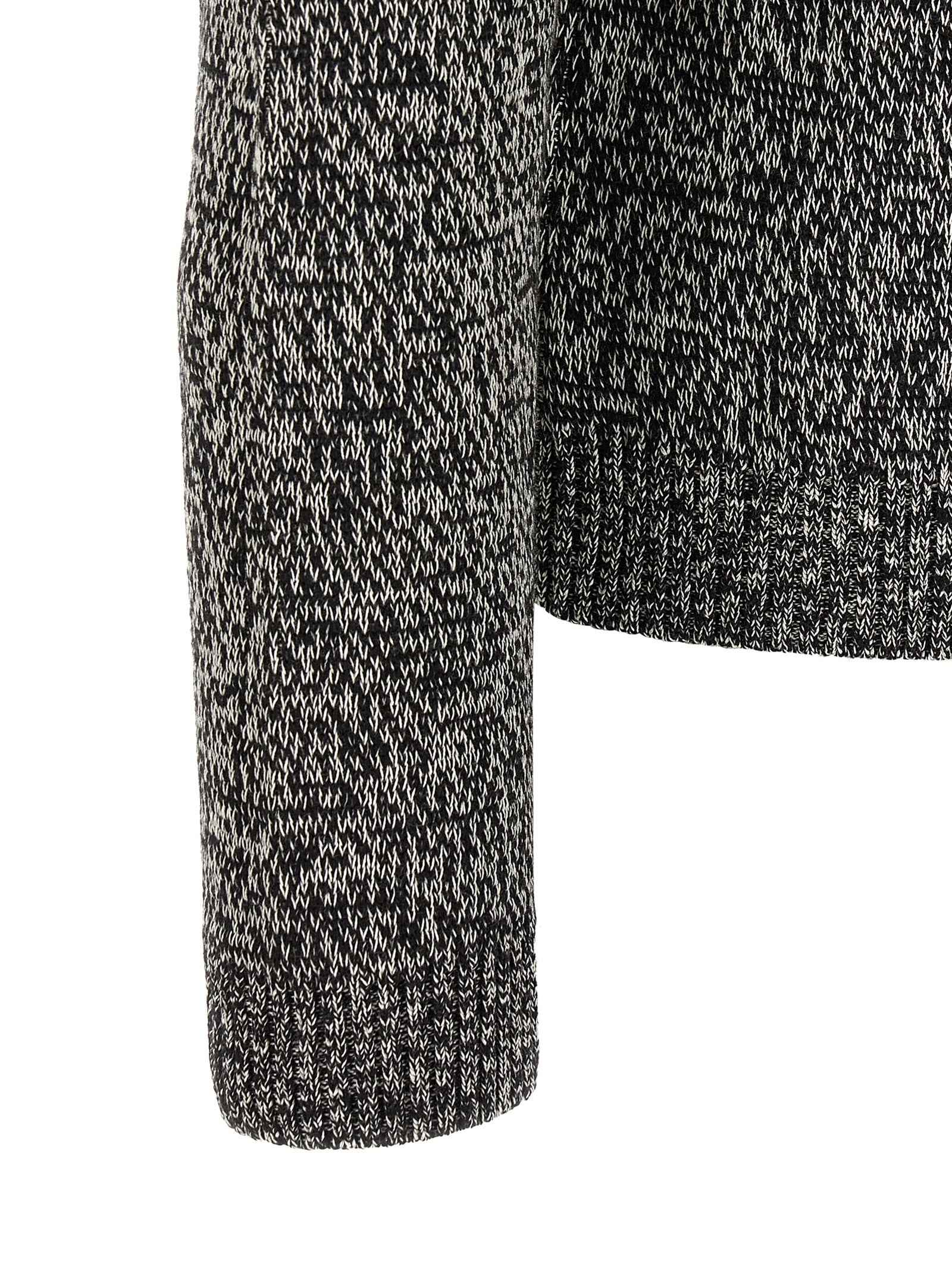 Valentino Garavani Bicolor Virgin Wool Cardigan