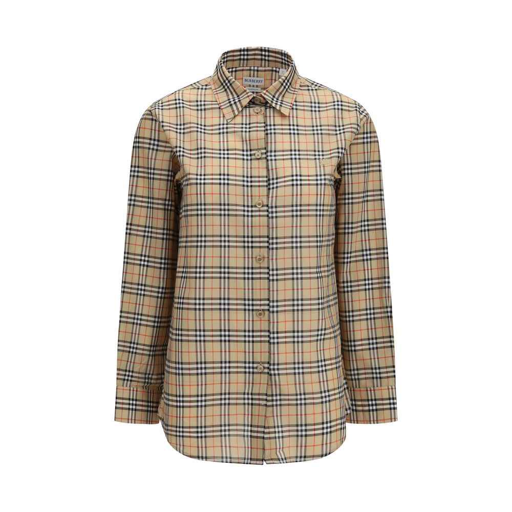 Burberry Beige Cotton Pattern Shirt