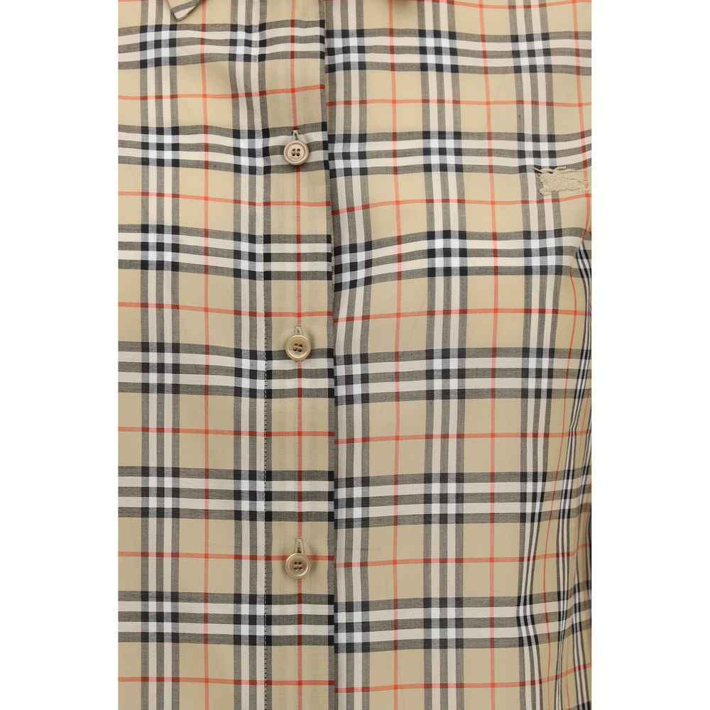 Burberry Beige Cotton Pattern Shirt