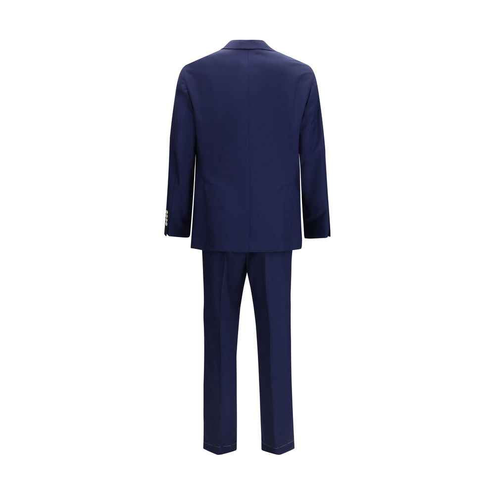Brunello Cucinelli Blue Wool Oves Aries Two-Piece Suit