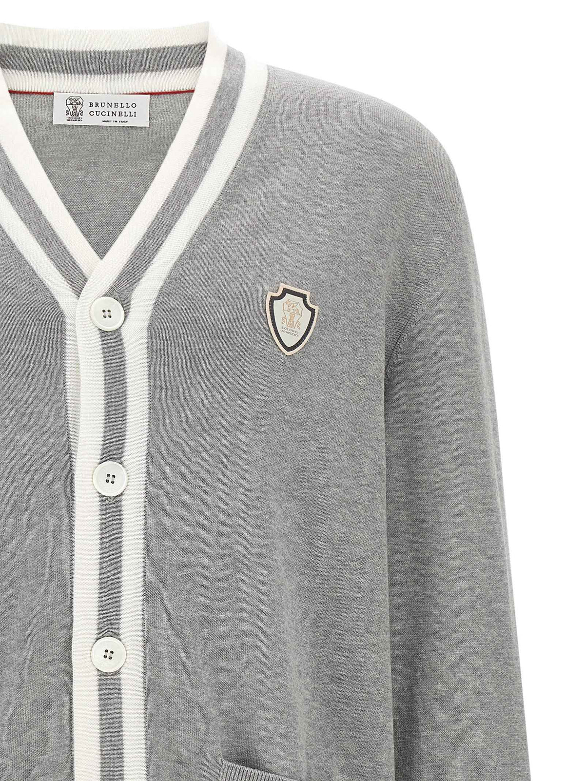 Brunello Cucinelli Gray Cotton Cardigan
