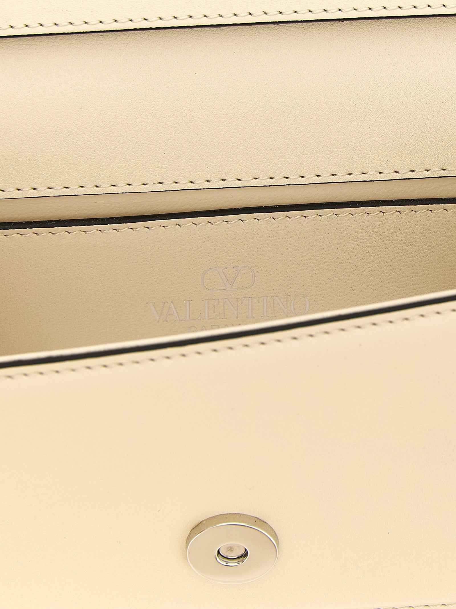 Valentino Garavani White Calfskin Shoulder Bag