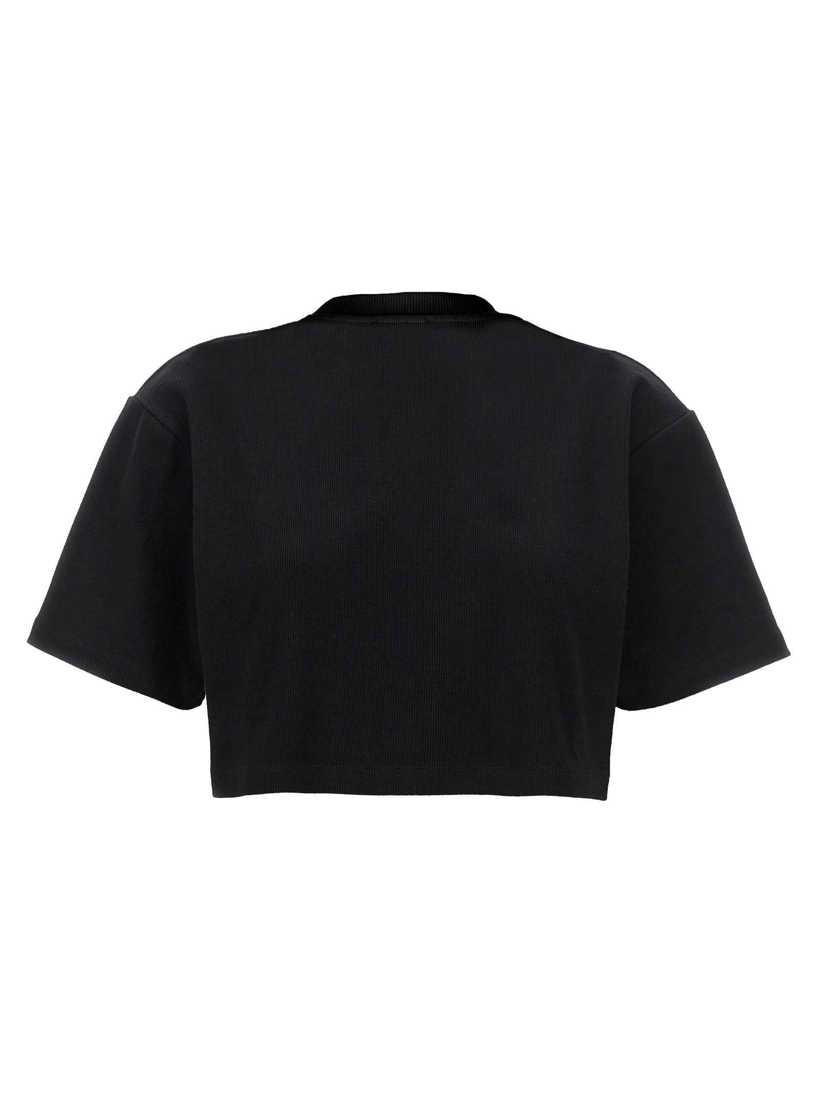 Off-White Black Cotton T-Shirt
