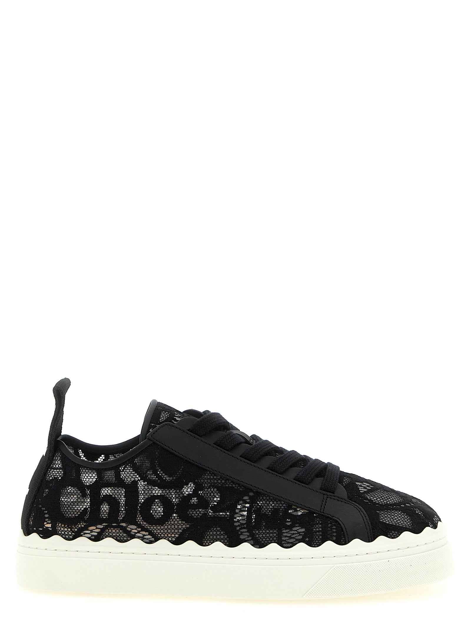 Chloé Black Polyamide Low Top Sneakers
