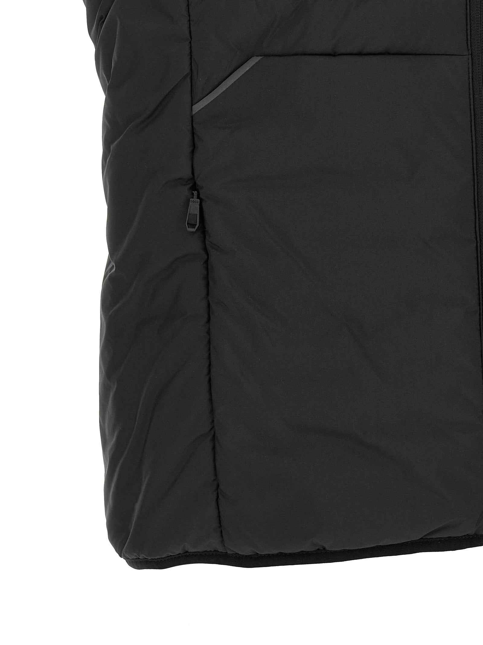Hugo Boss Black Polyester Sleeveless Jacket