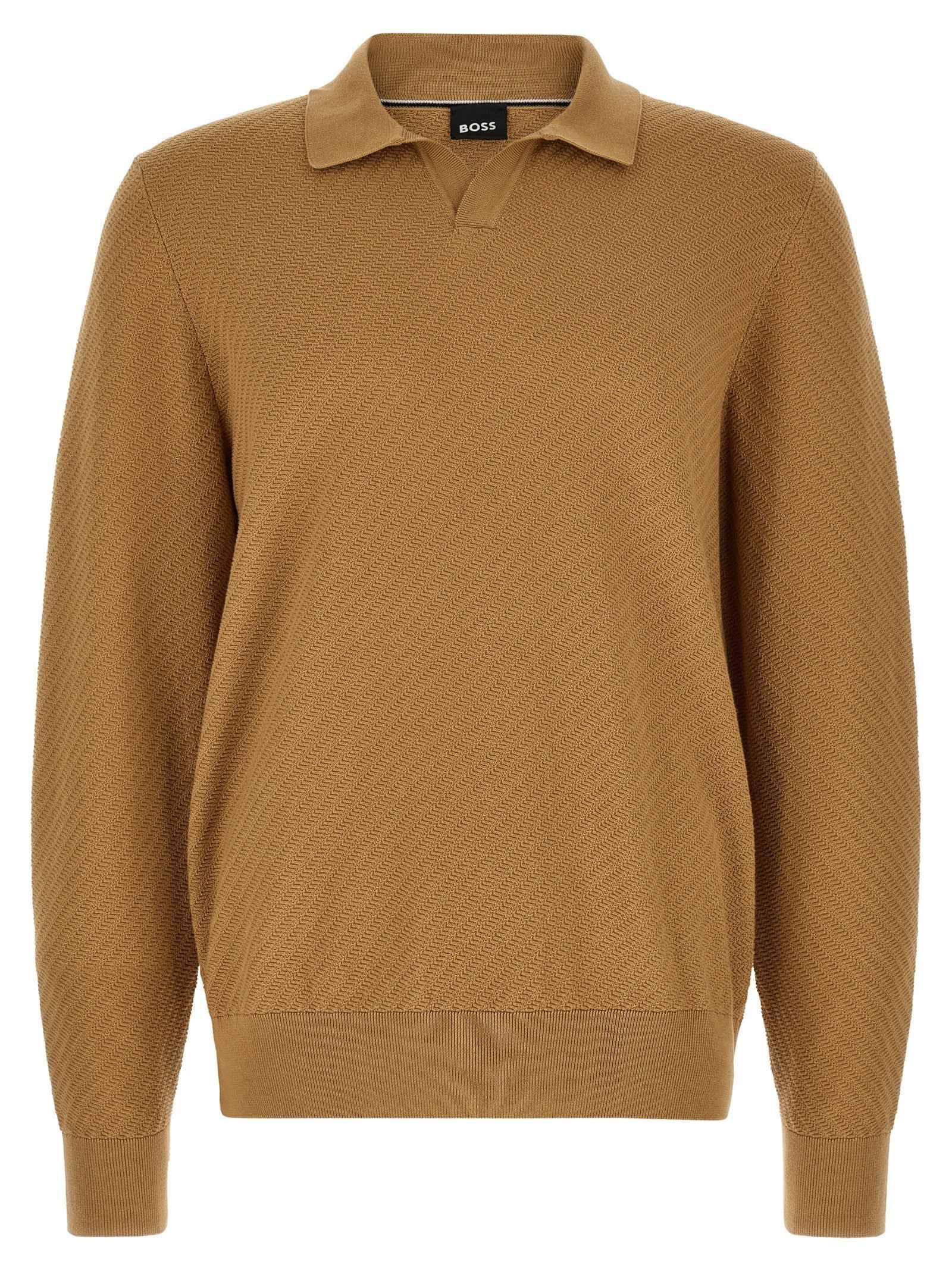 Hugo Boss Brown Cotton Polo Shirt