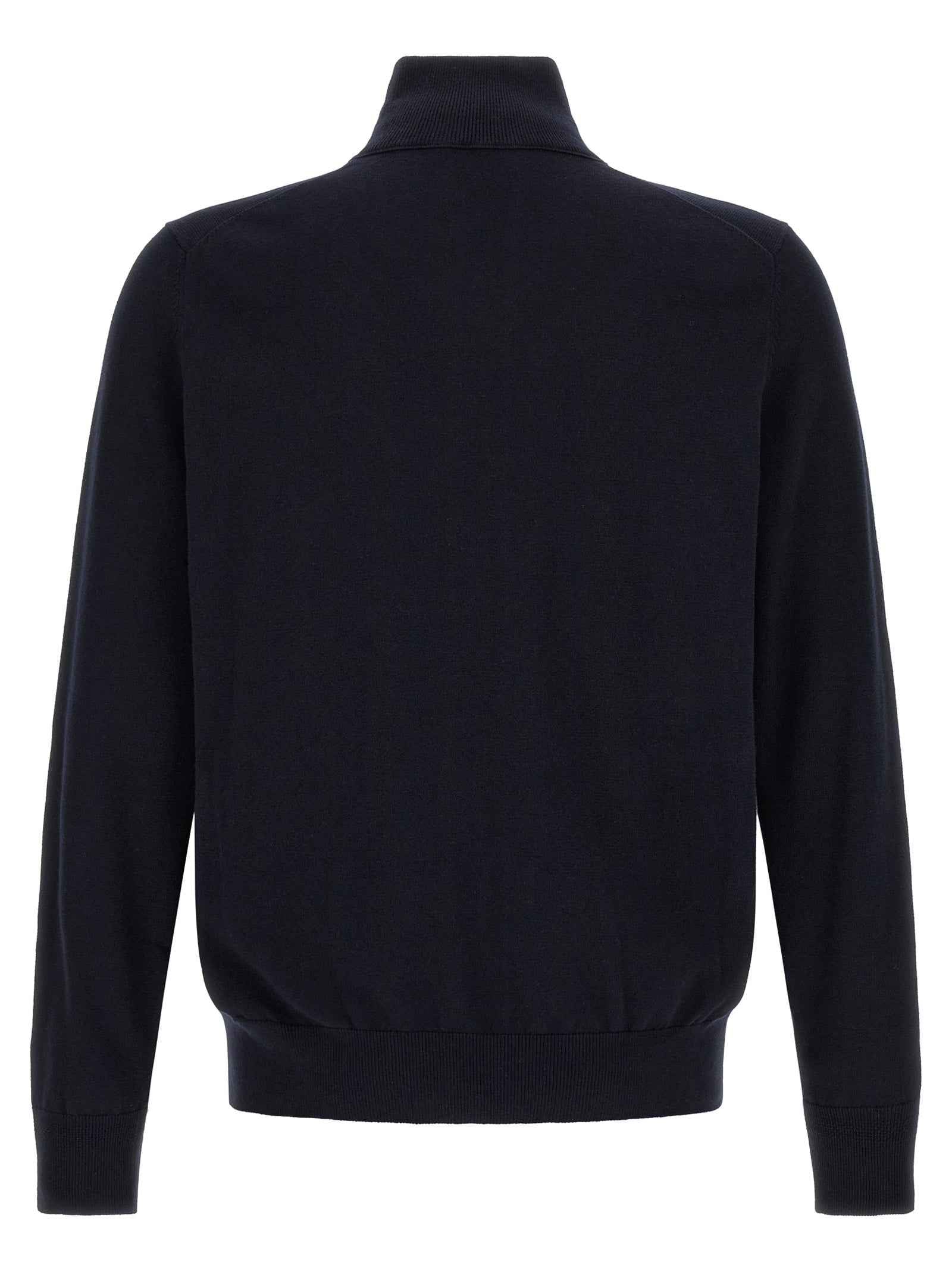 Hugo Boss Blue Cotton Cardigan