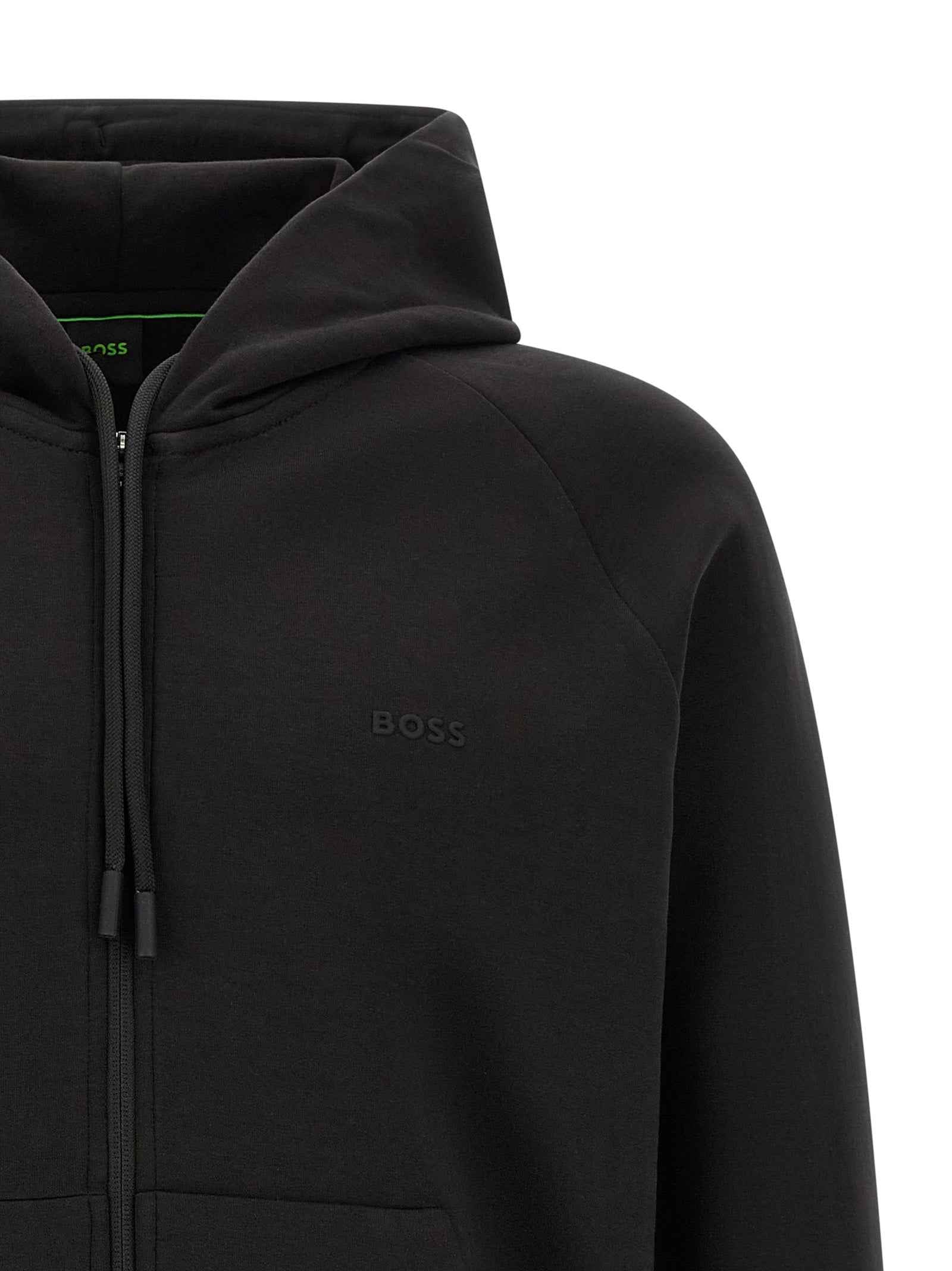 Hugo Boss Black Cotton Sweatshirt