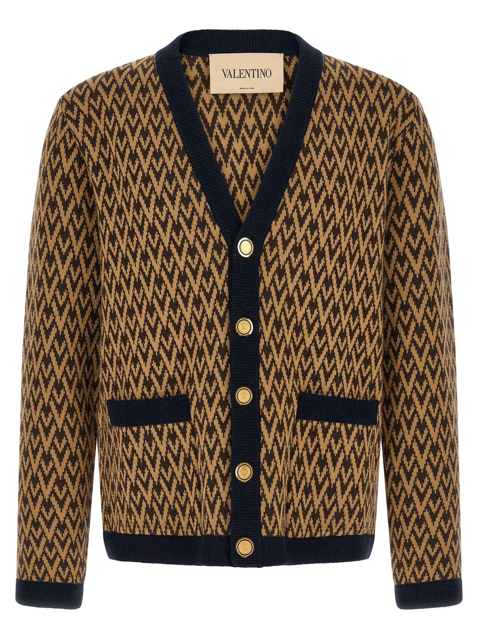 Valentino Garavani Multicolor Cashmere Cardigan