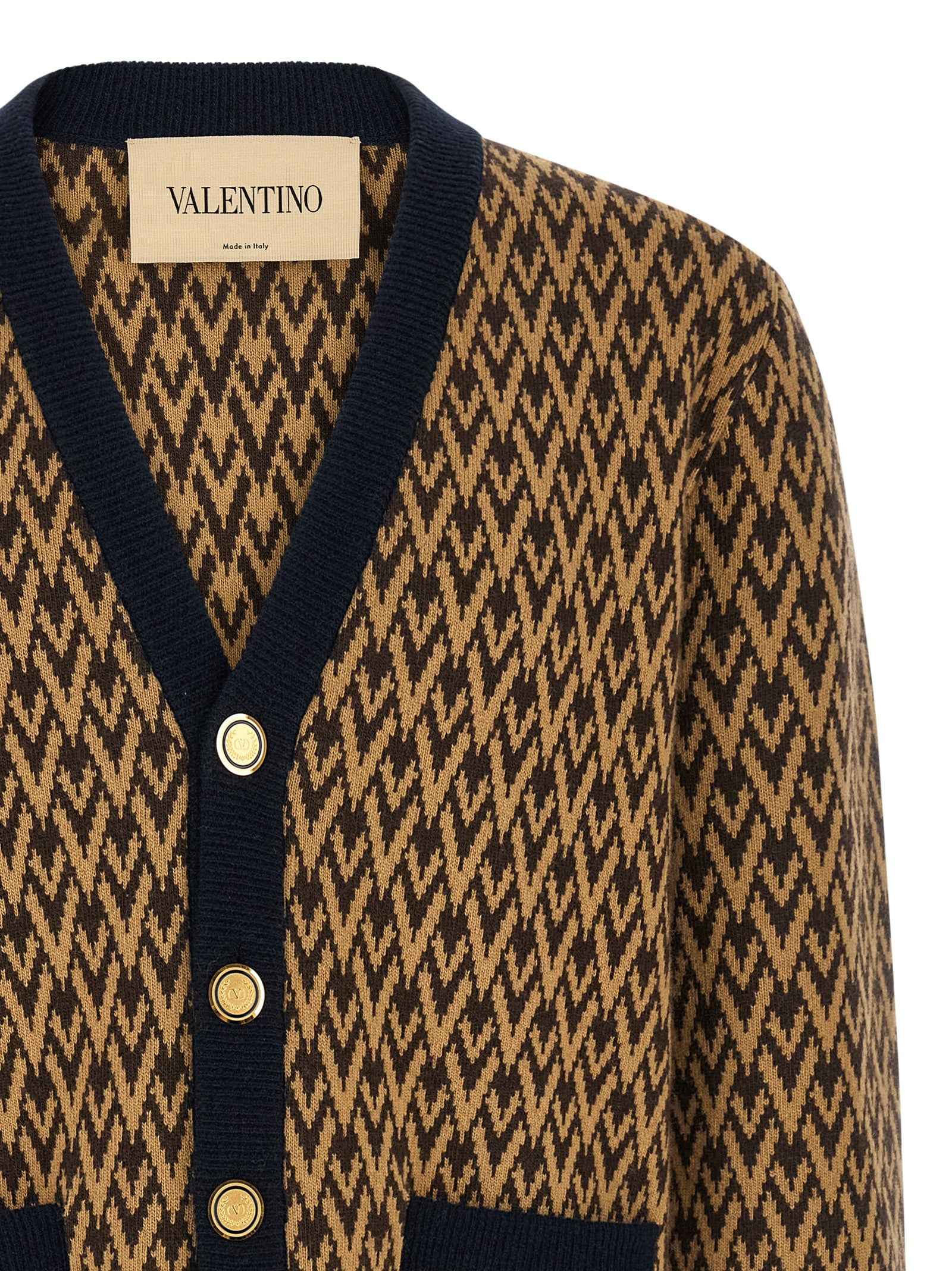 Valentino Garavani Multicolor Cashmere Cardigan