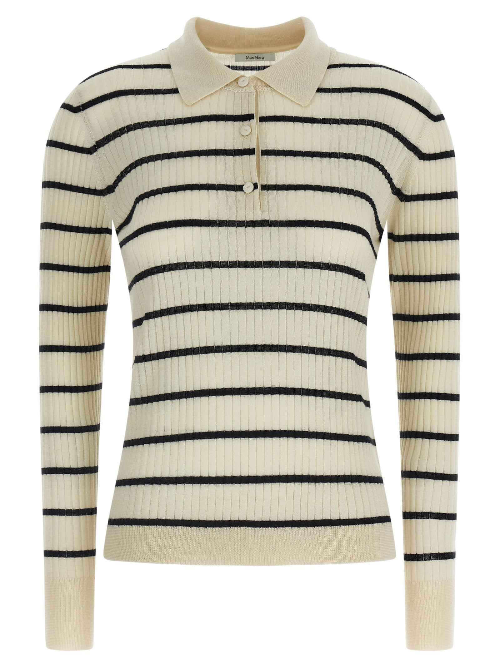 Max Mara Blue Cashmere Polo Shirt