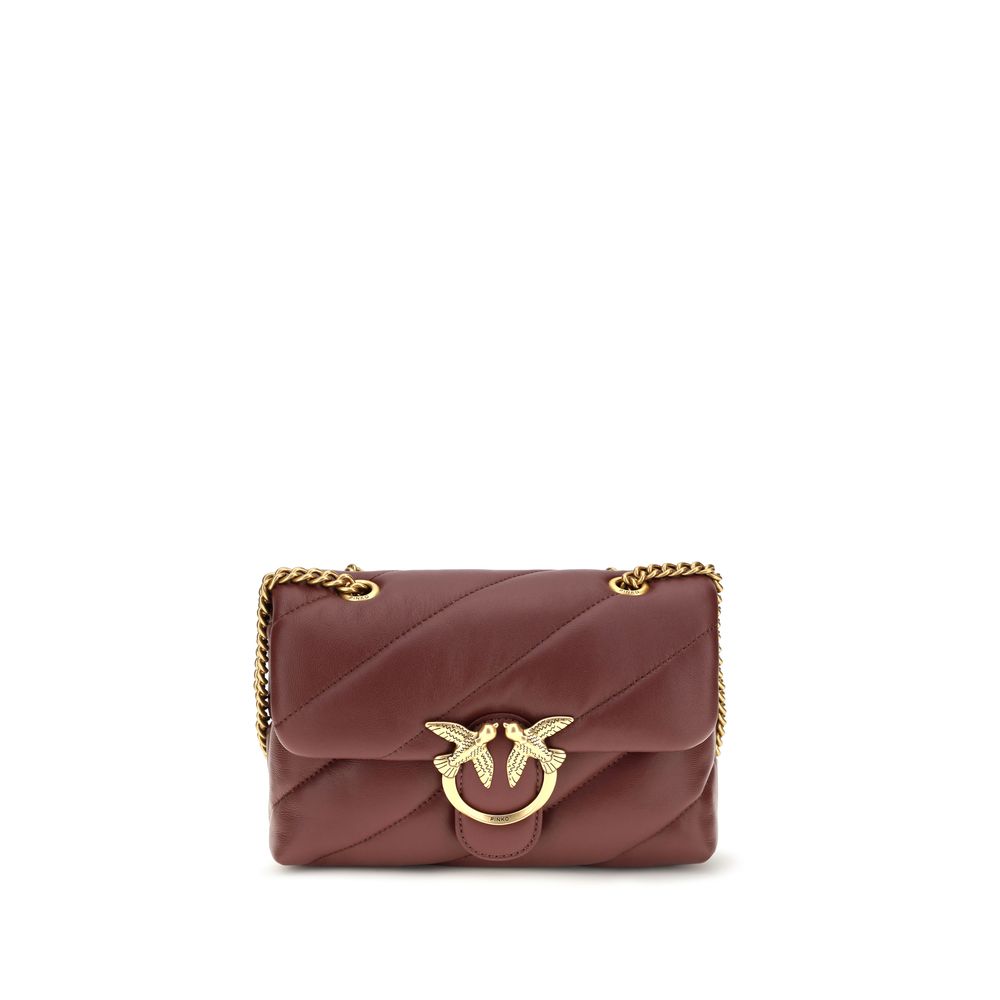 PINKO Bordeaux Lamb Ovis Aries Shoulder Bag