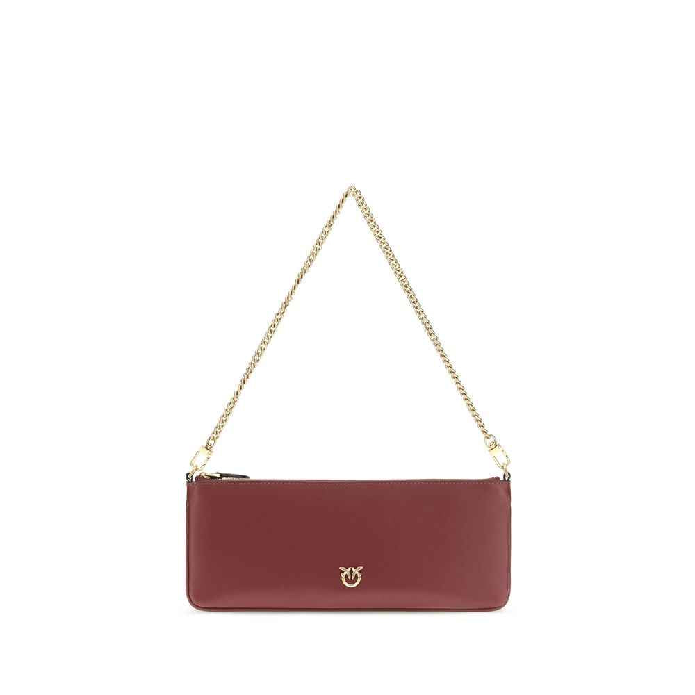 PINKO Bordeaux Calf Leather Bos Taurus Wallet