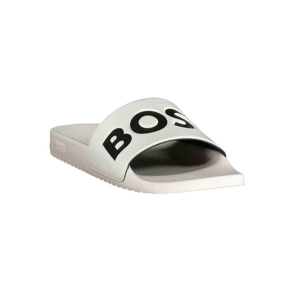 Hugo Boss White Polyurethane Men's Slipper