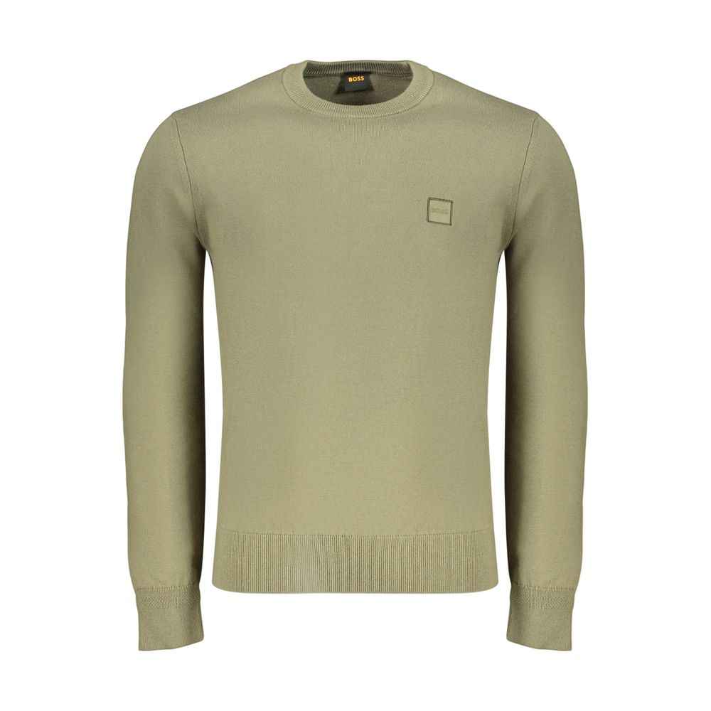 Hugo Boss Green Cotton Men's Shirt