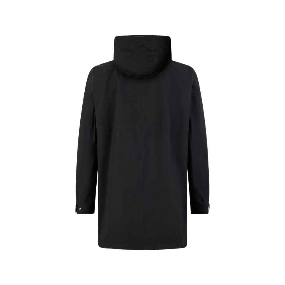 Herno Black Polyester Coat