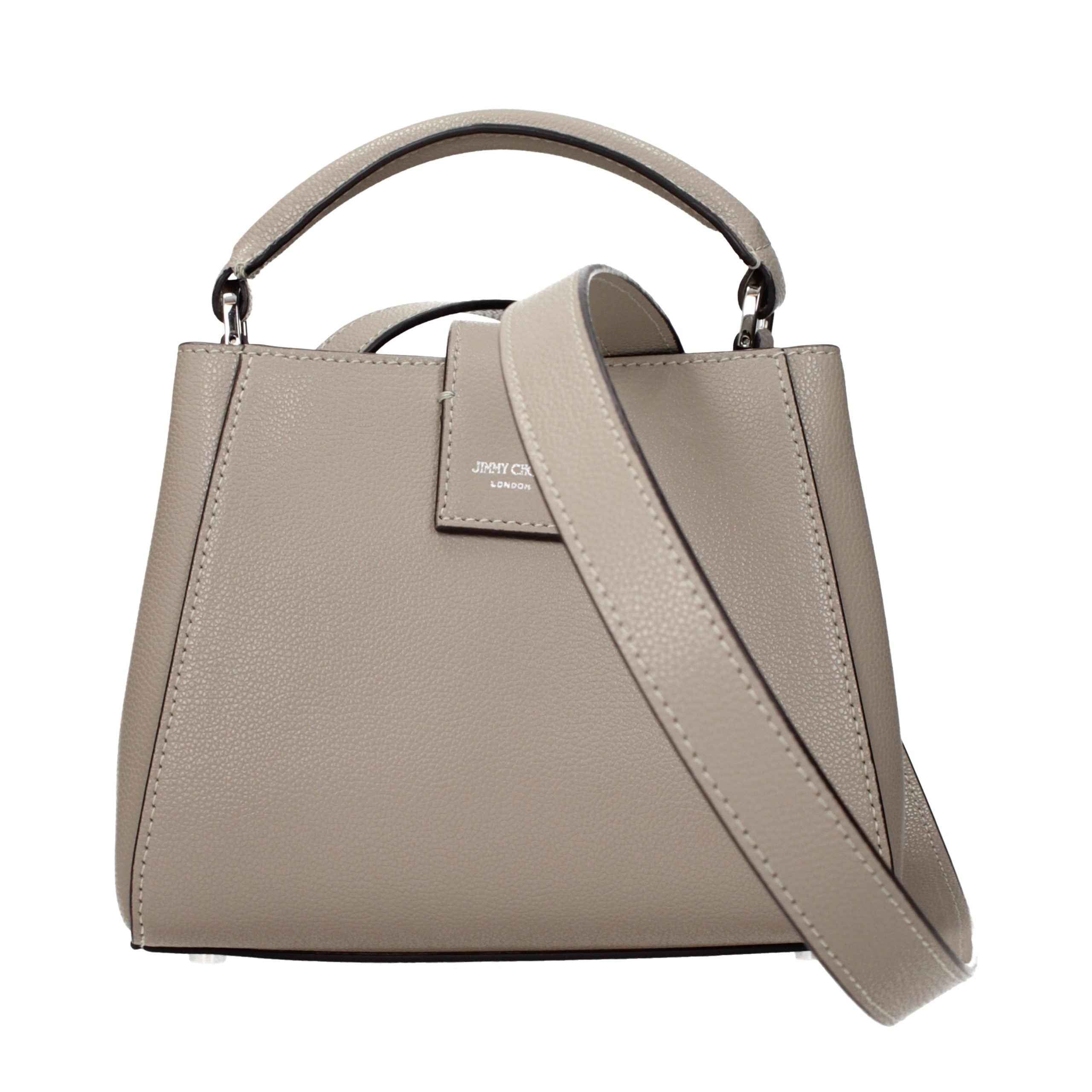 Jimmy Choo Gray Leather Handbag