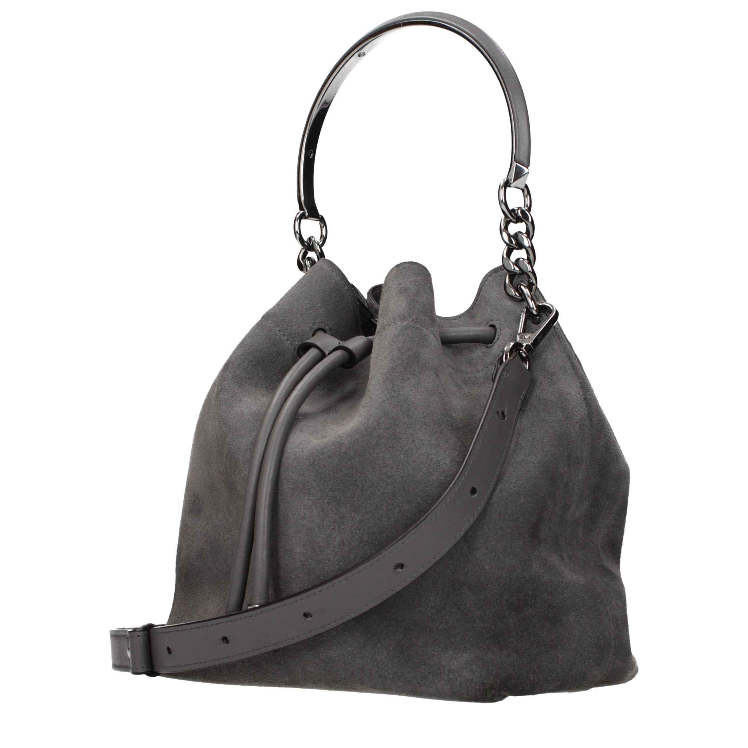 Jimmy Choo Gray Leather Handbag